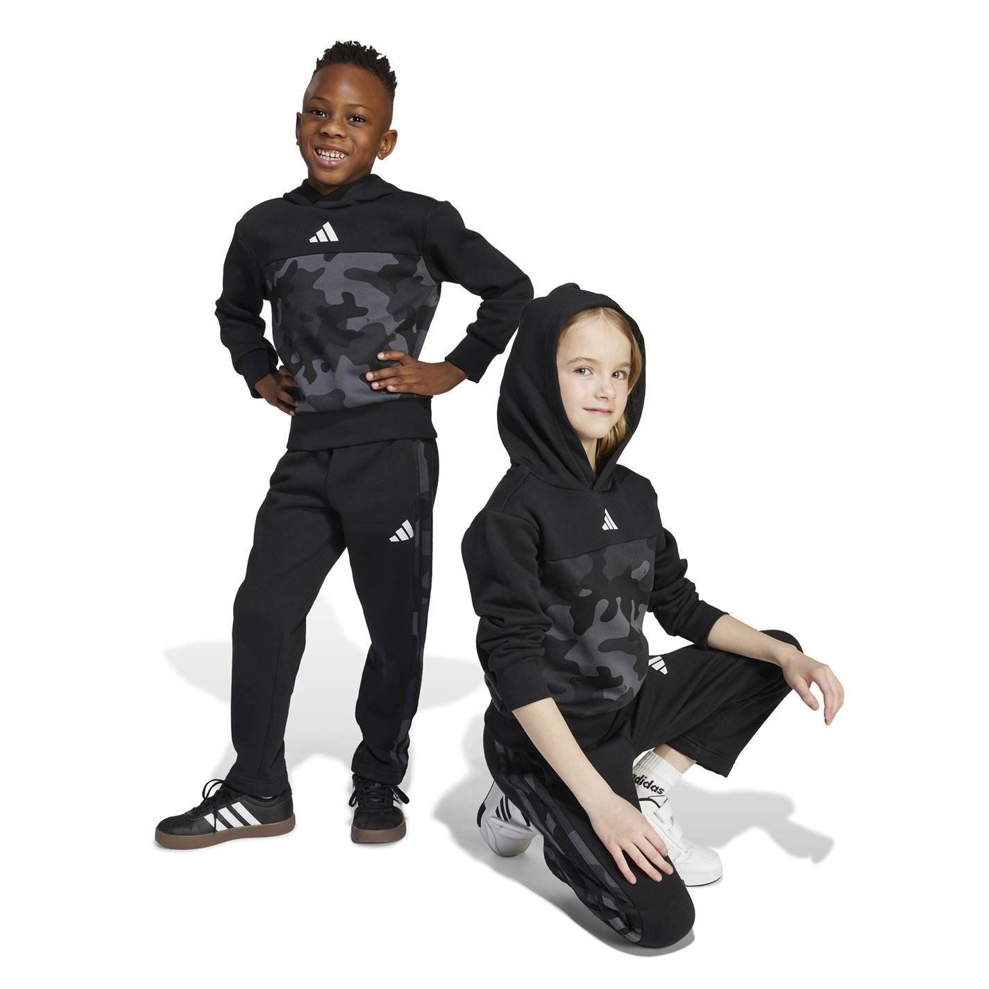 adidas Essentials Allover Print Hoodie Set Kids