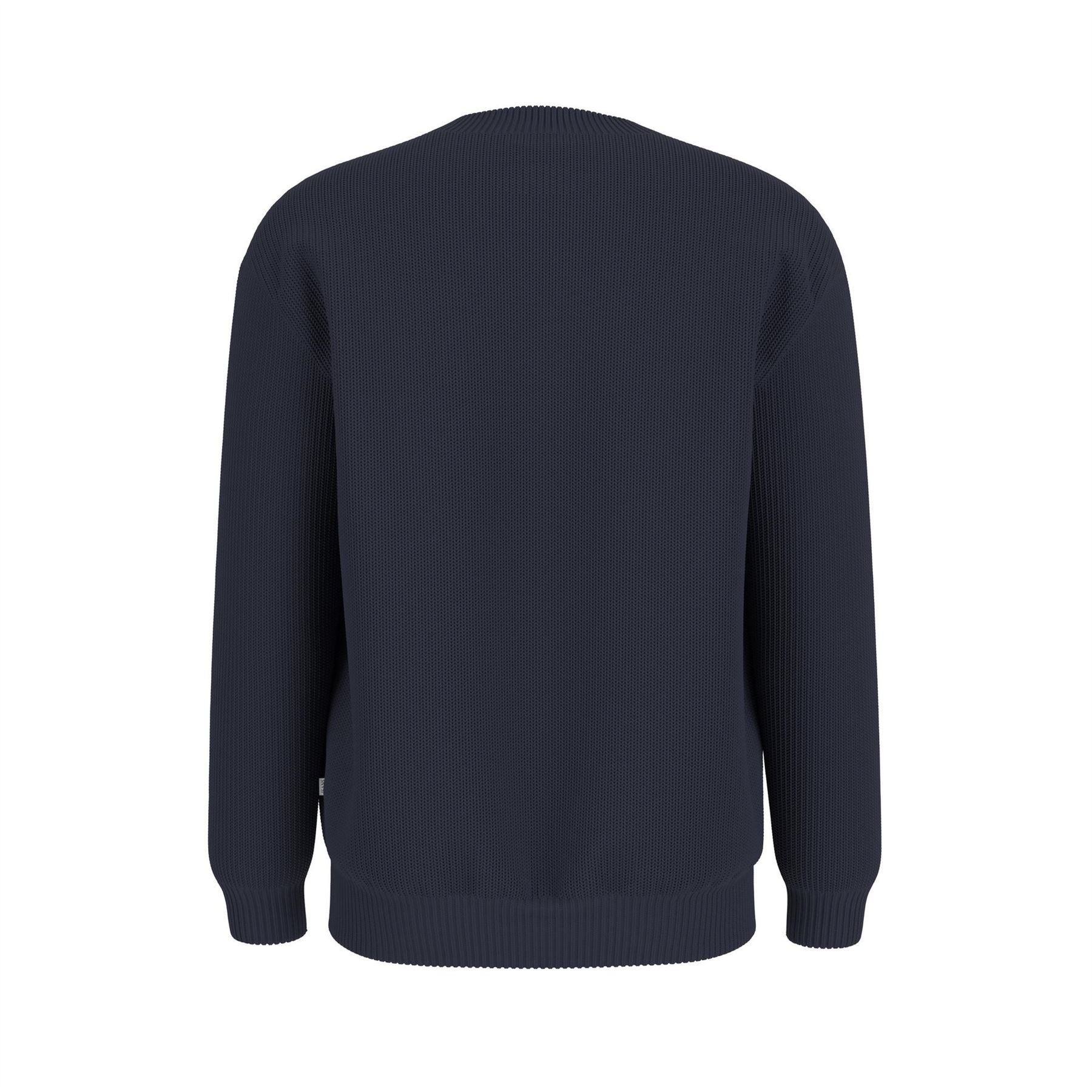 Guess Logo Print Crew Neck Long Sleeve Sweater