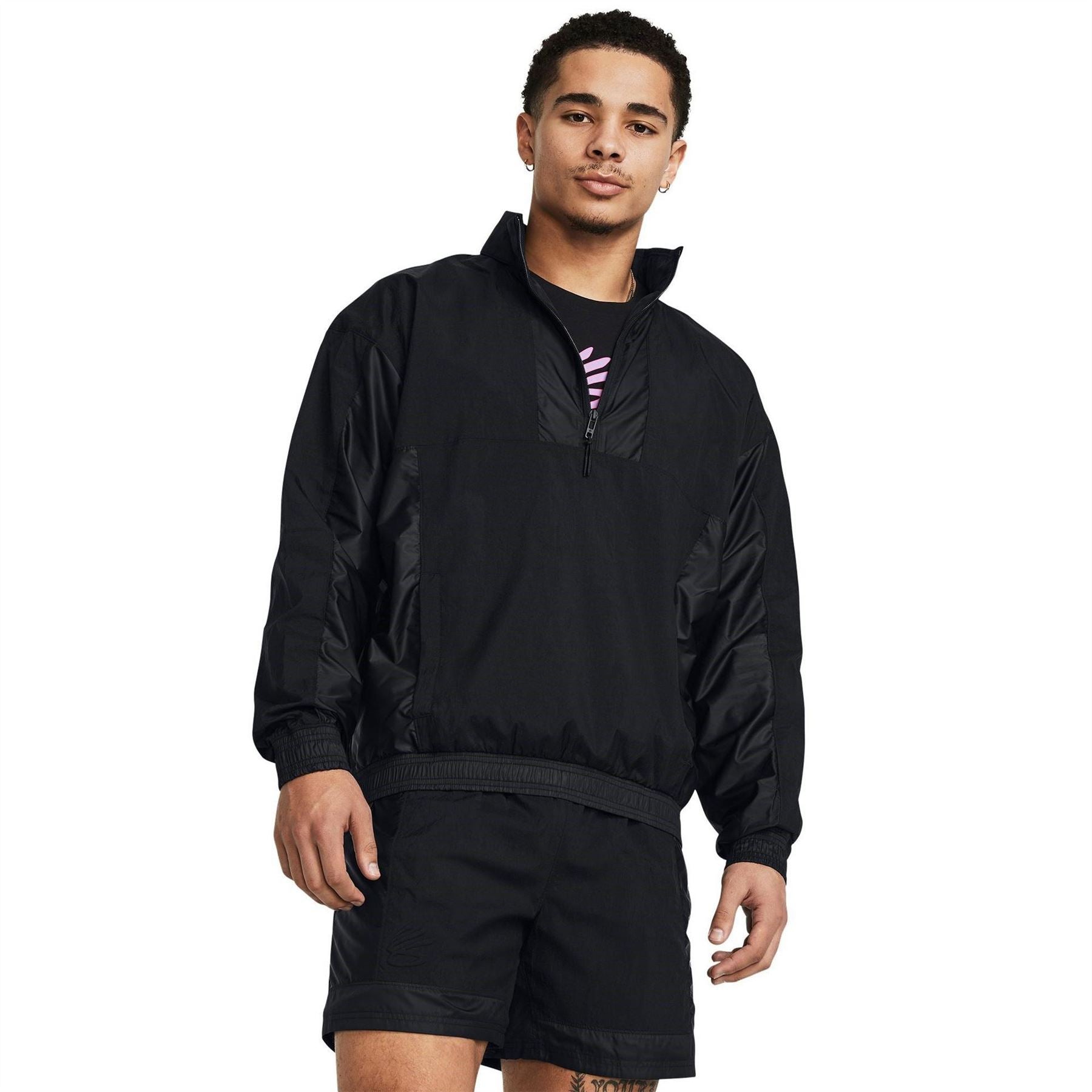 Under Armour Curry Hooded Ribbed Cuff Performance Jacket
