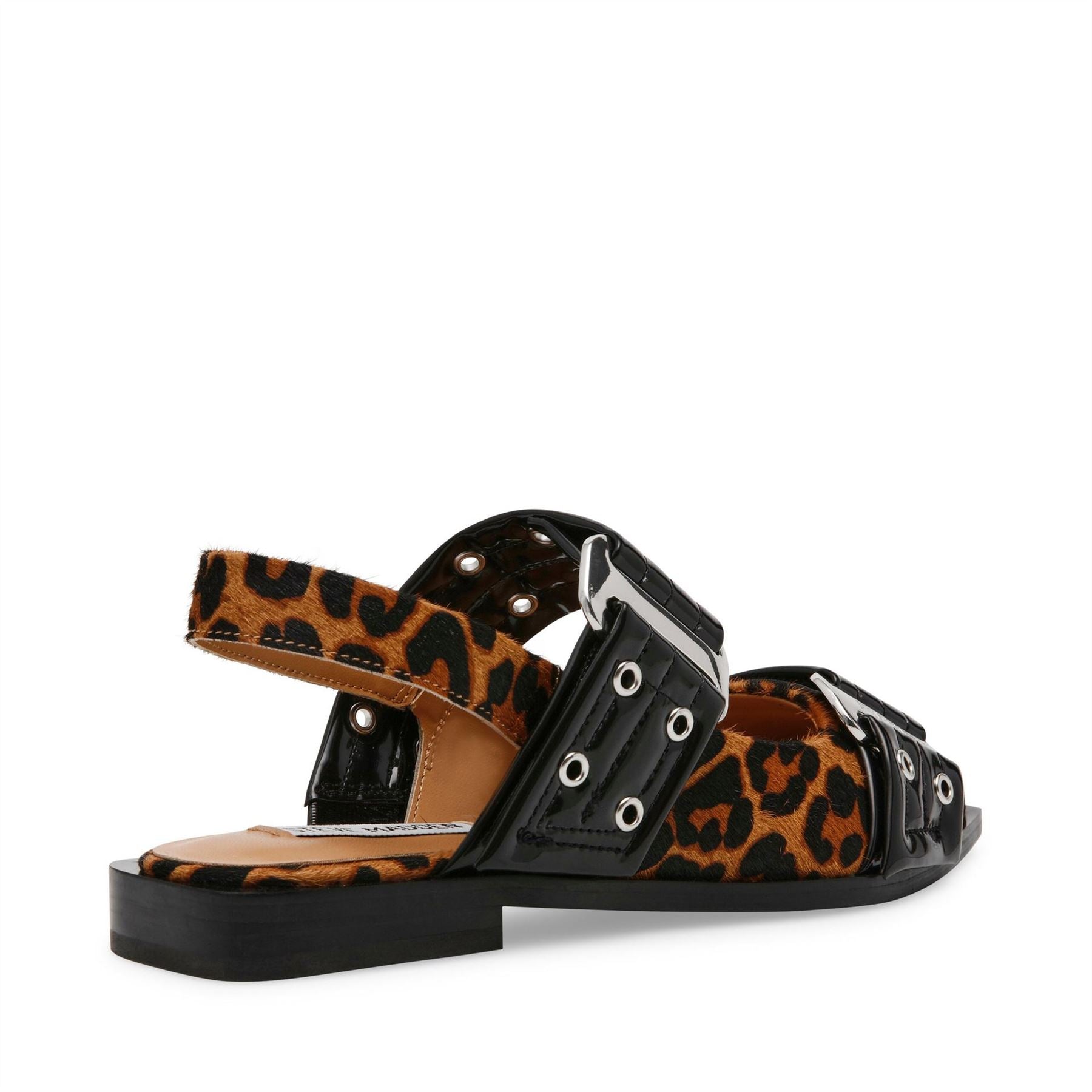 Steve Madden Ave Buckle Block Heel Ballet Pumps