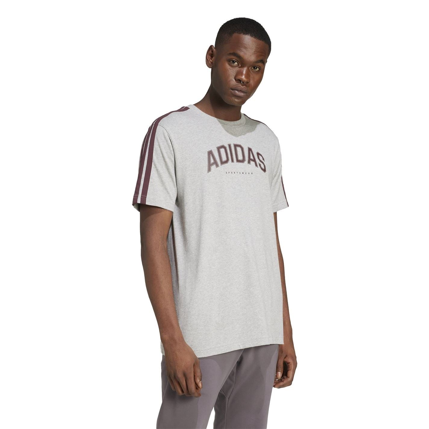 adidas Mens Codes Collegiate Linear Graphic T-Shirt