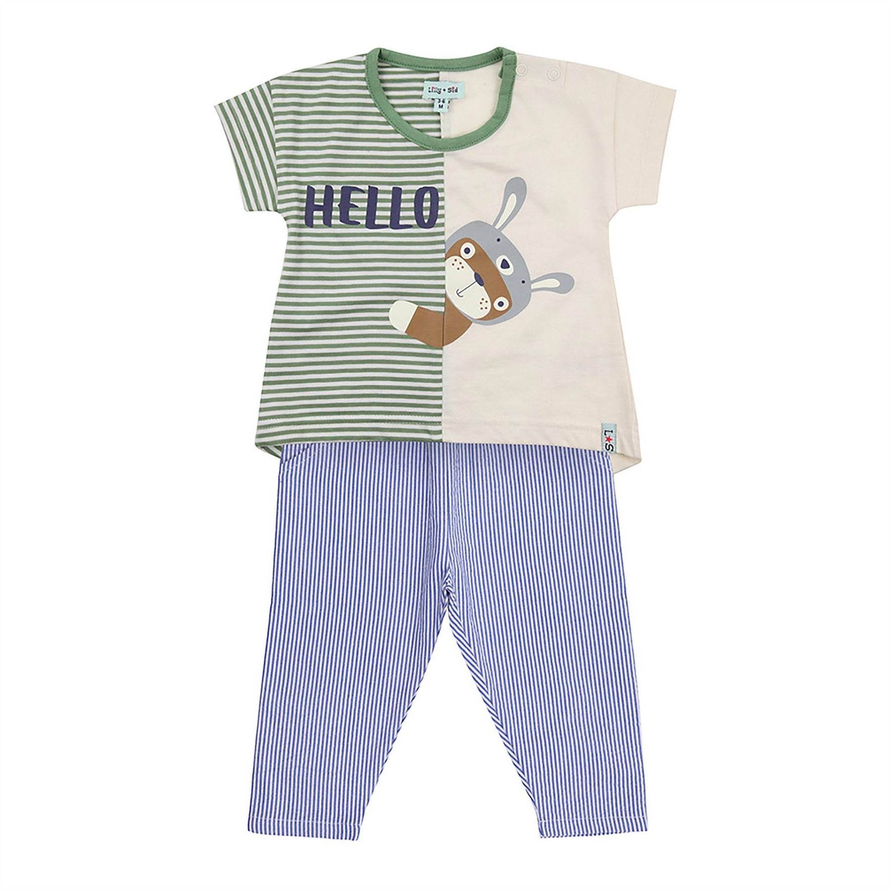 Lilly and Sid Crew Neck Short Sleeve T-Shirt Coord Set