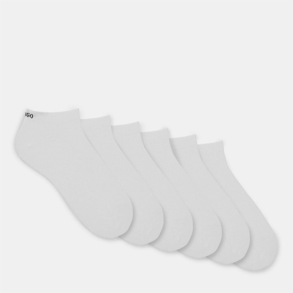 Hugo Cotton Blend 6 Pack Trainer Socks