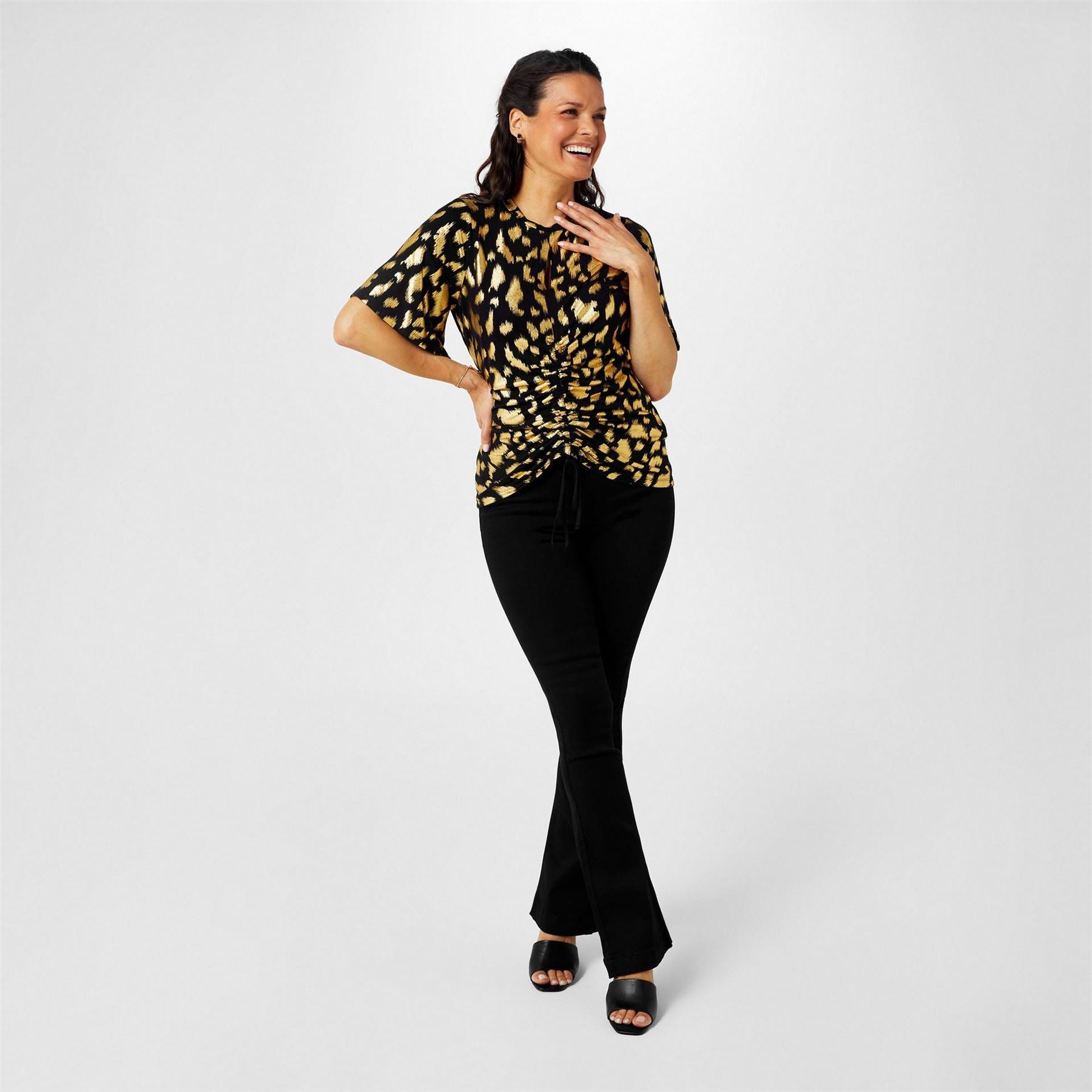 Biba Keyhole Jersey Top