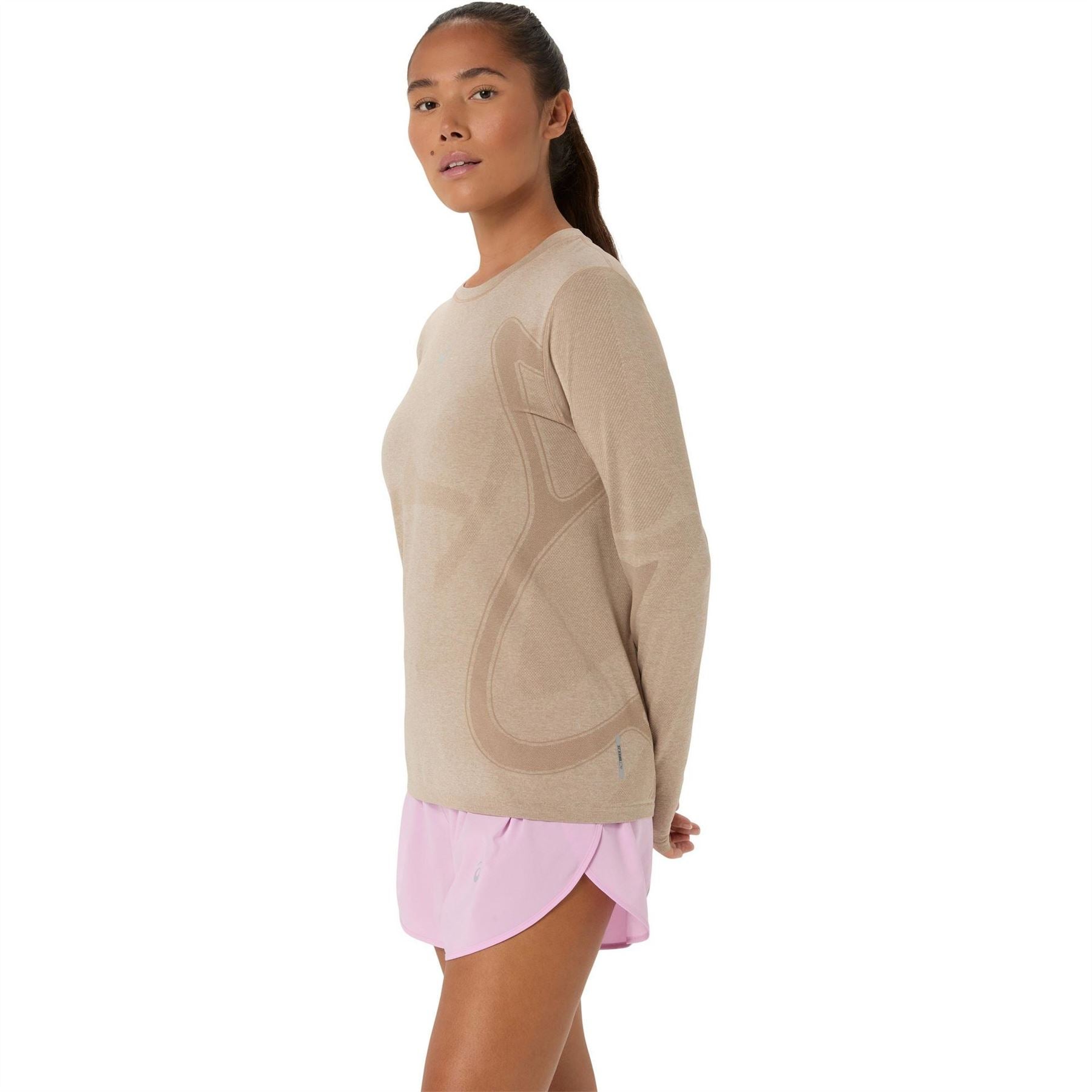 Asics Crew Neck Long Sleeve Thumb Hole Jersey T-Shirt