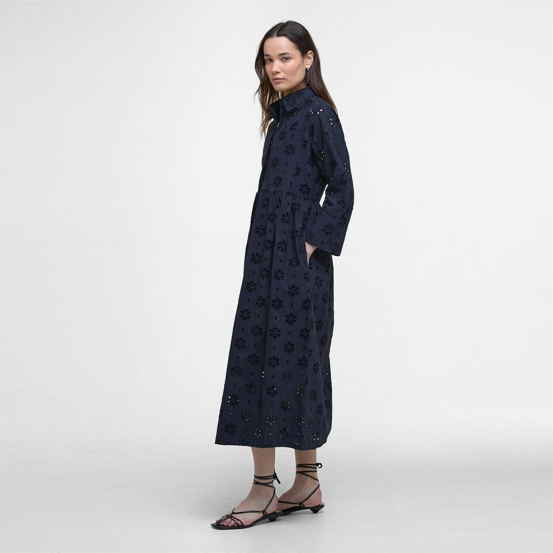 Barbour Broderie Anglaise Midi Dress