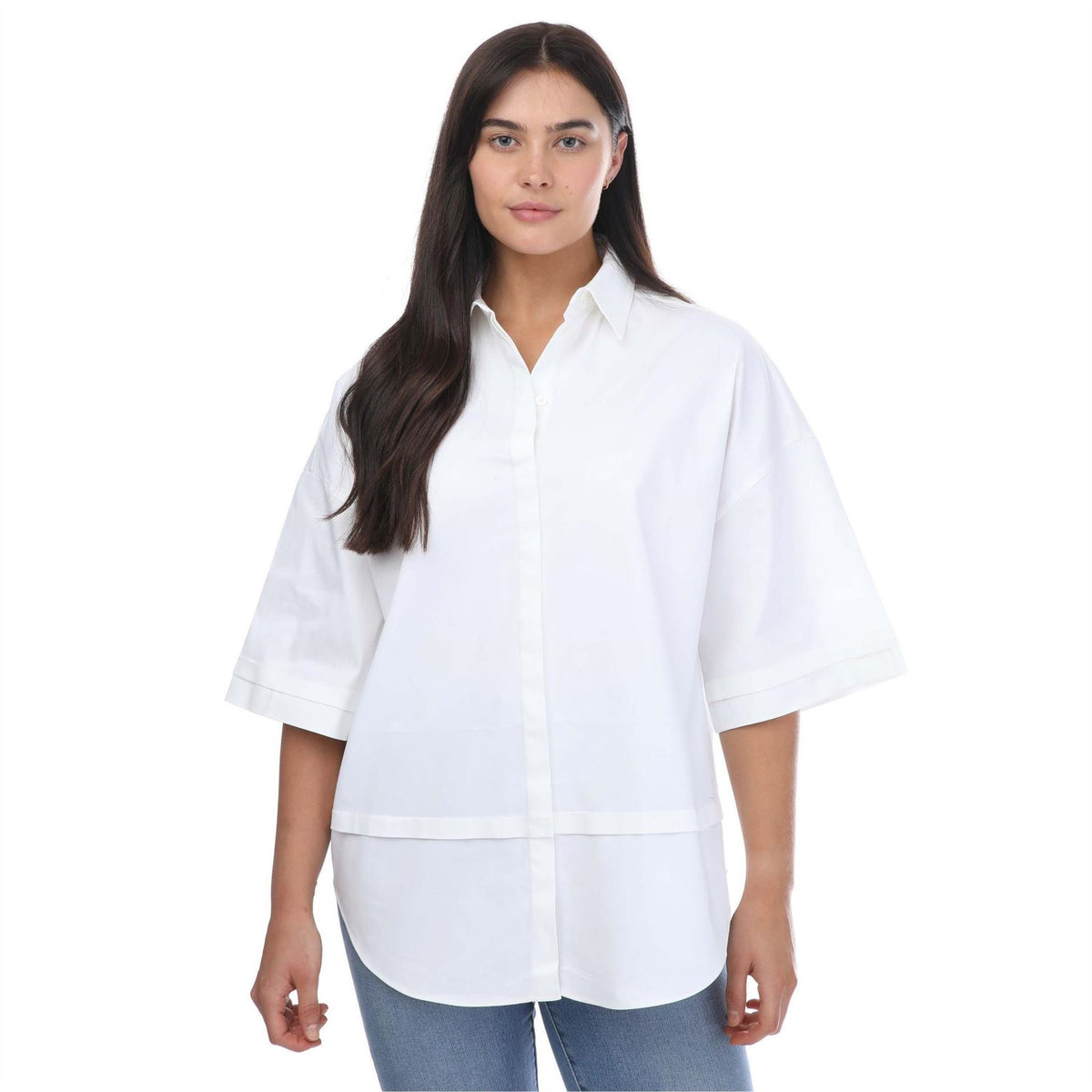 Ted Baker Oversized Three Quarterlength Shirt