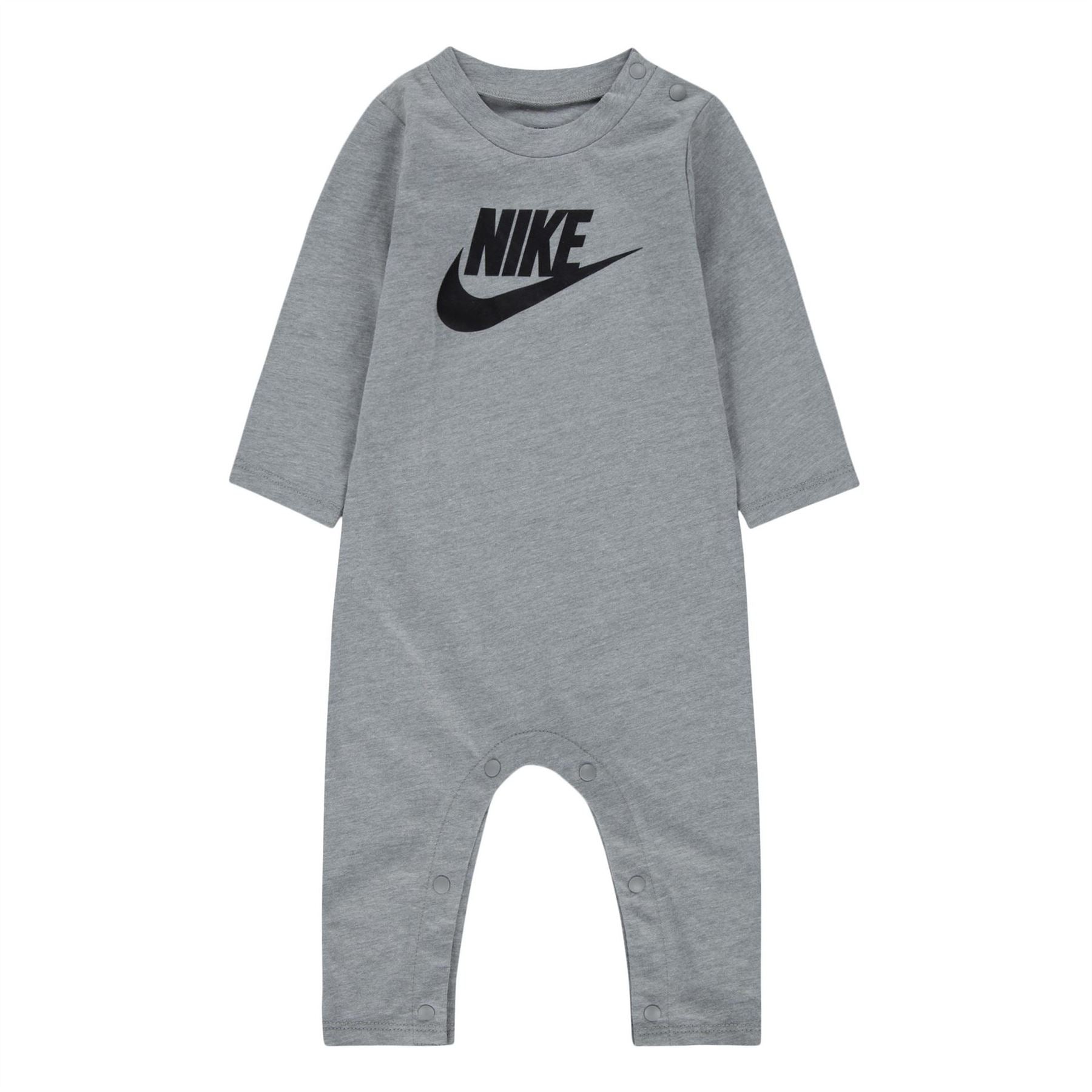 Nike Crew Neck Long Sleeve Logo Print Jumpsuit