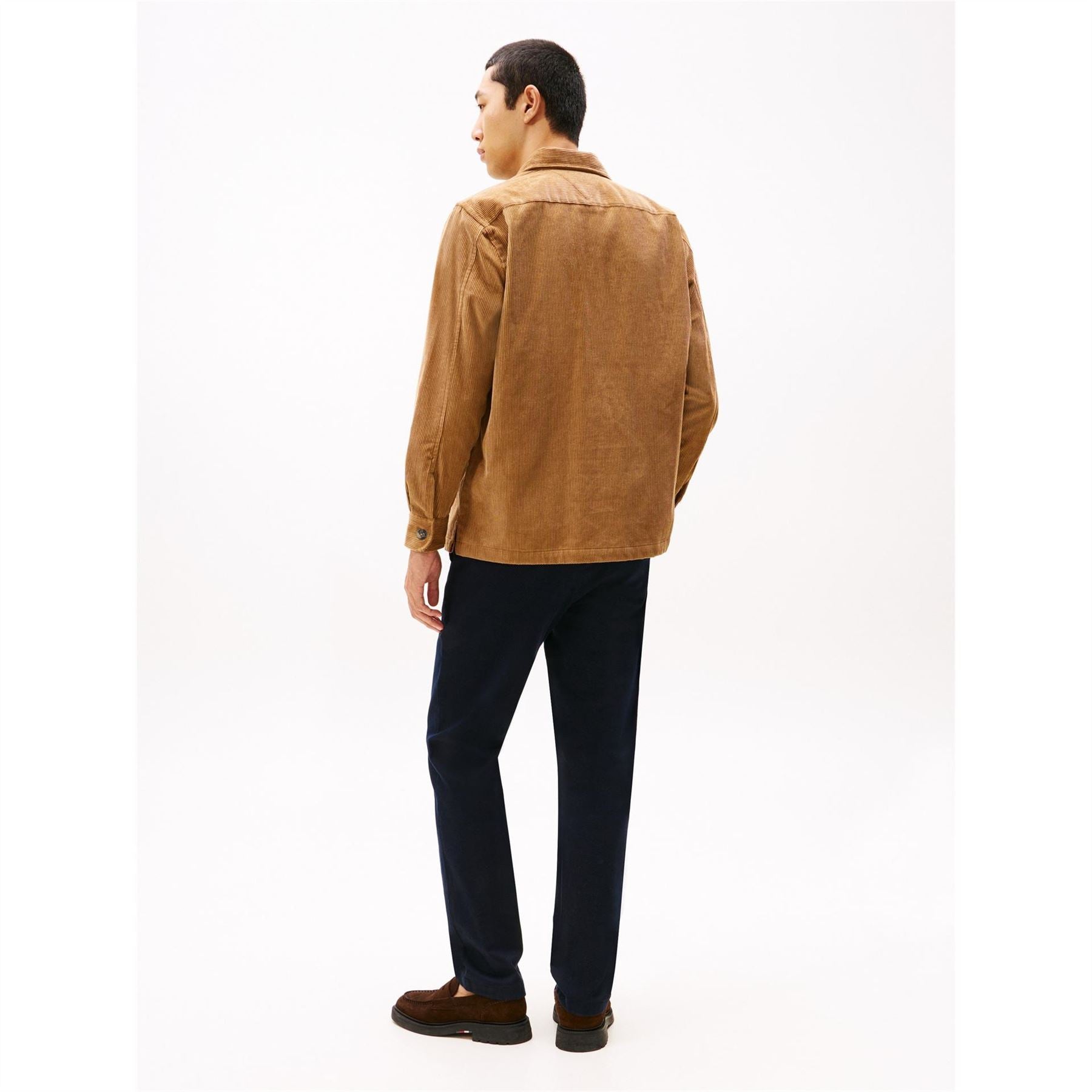 Tommy Hilfiger Solid Patterned Chest Pocket Overshirt