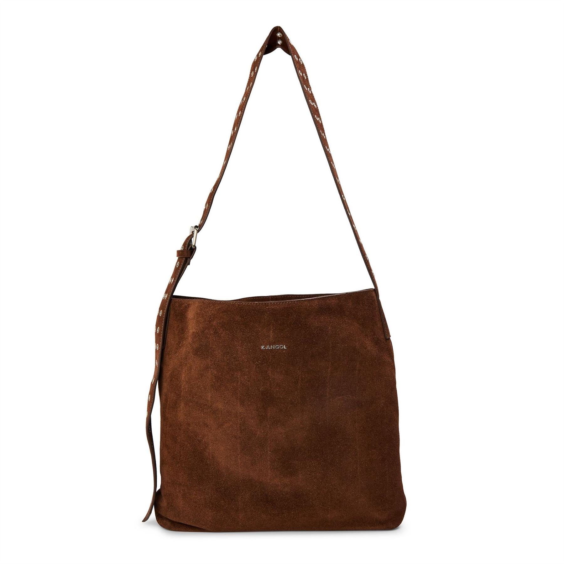Kangol Studded Tote Handbag with Detachable Strap