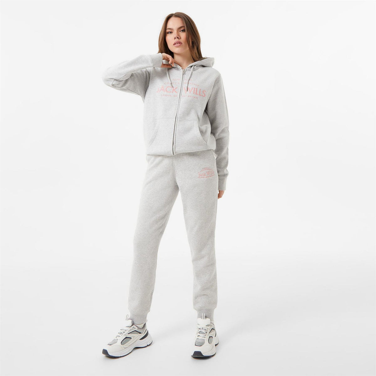Jack Wills Hunston Logo Zip Hoodie