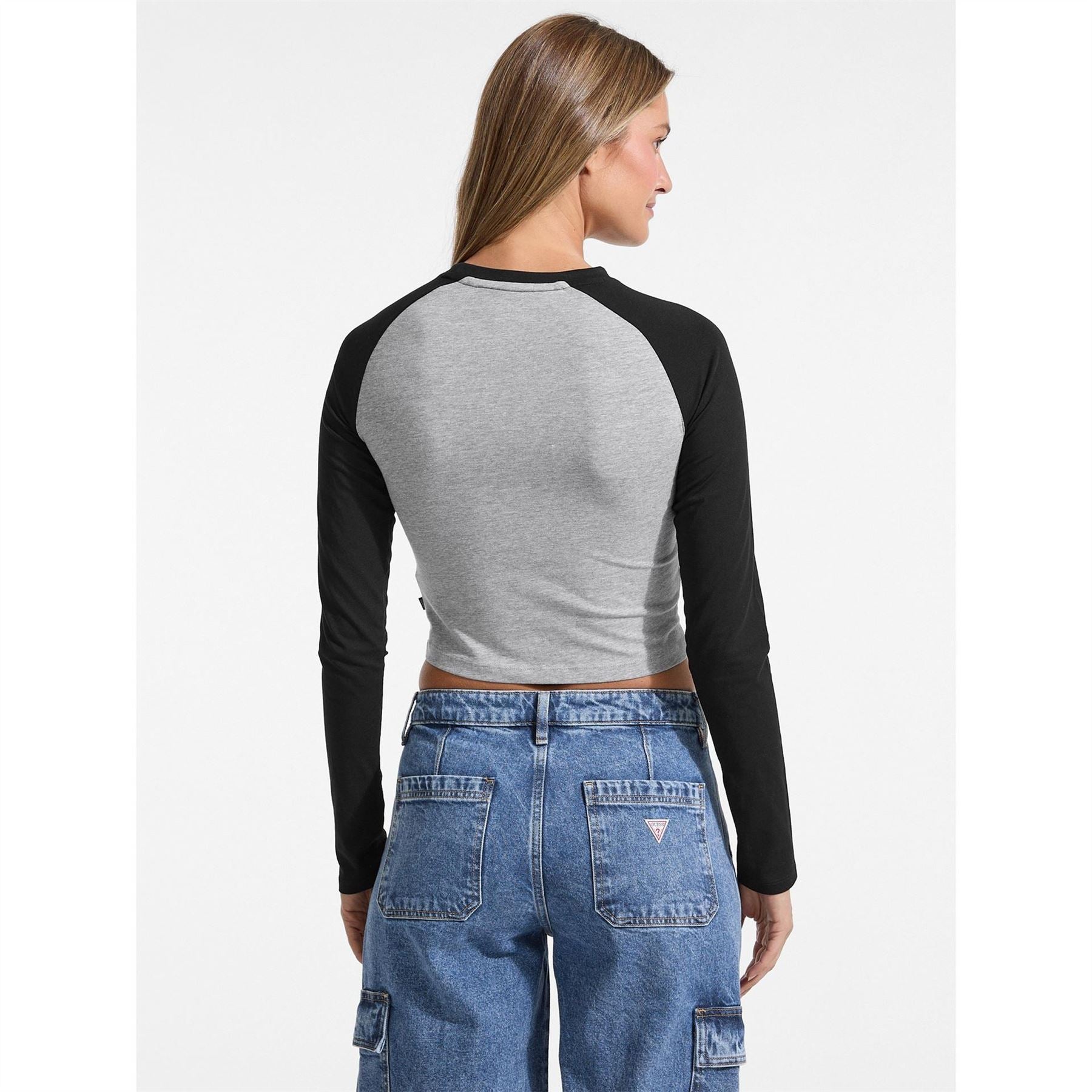 Guess Raglan Cropped Baby Tee