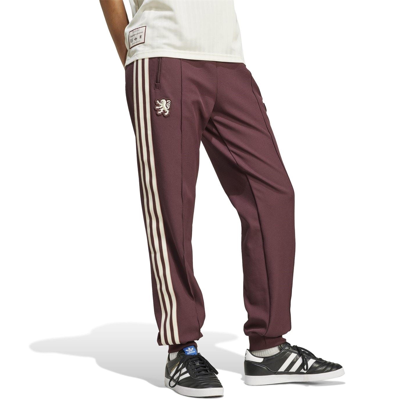 adidas Womens Olympique Lyonnais Terrace 2024 2025 Icons Tracksuit Bottoms