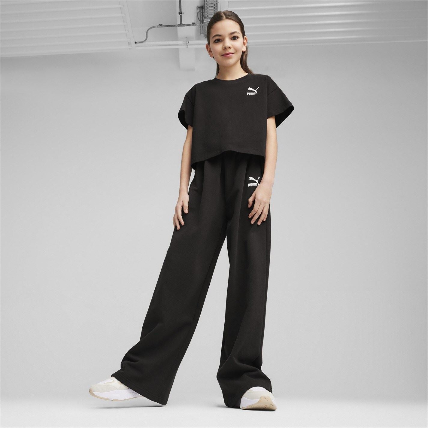Puma Charcoal Active Mesh Crew Neck T-Shirt