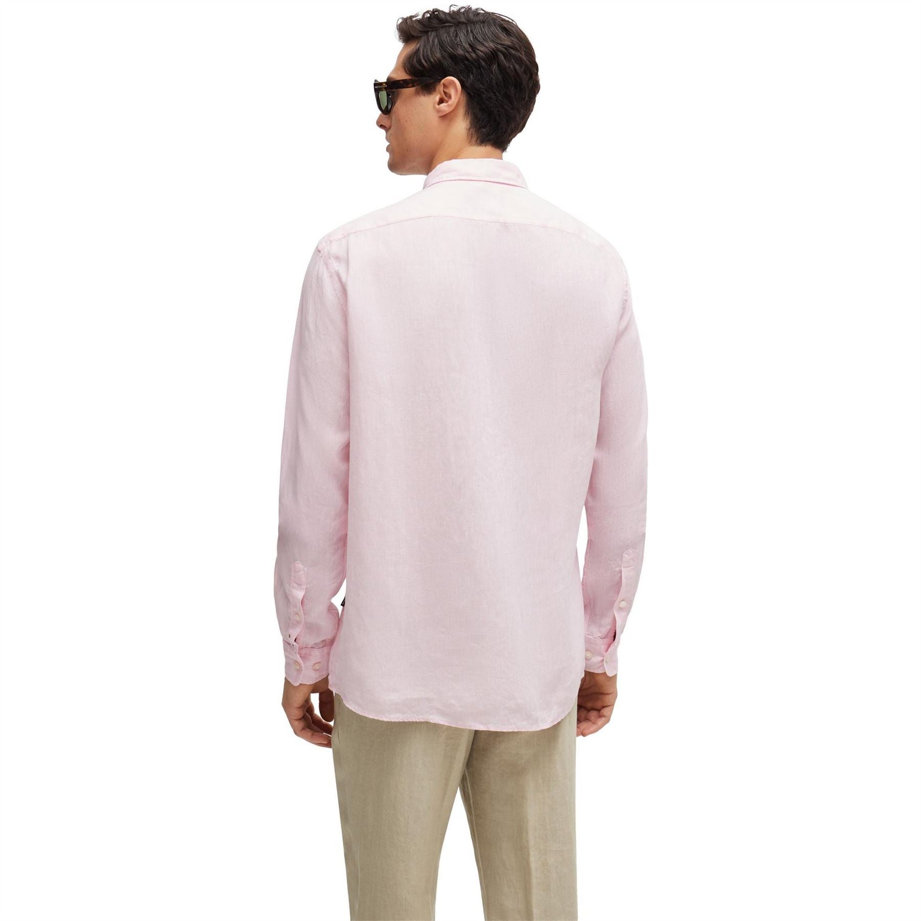 Boss Liam Collared Neck Button Down Long Sleeve Shirt