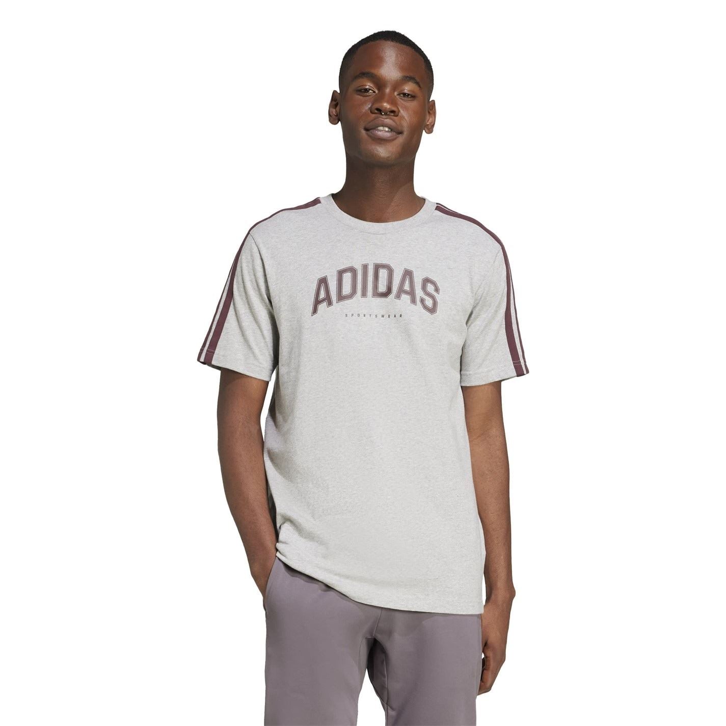 adidas Mens Codes Collegiate Linear Graphic T-Shirt