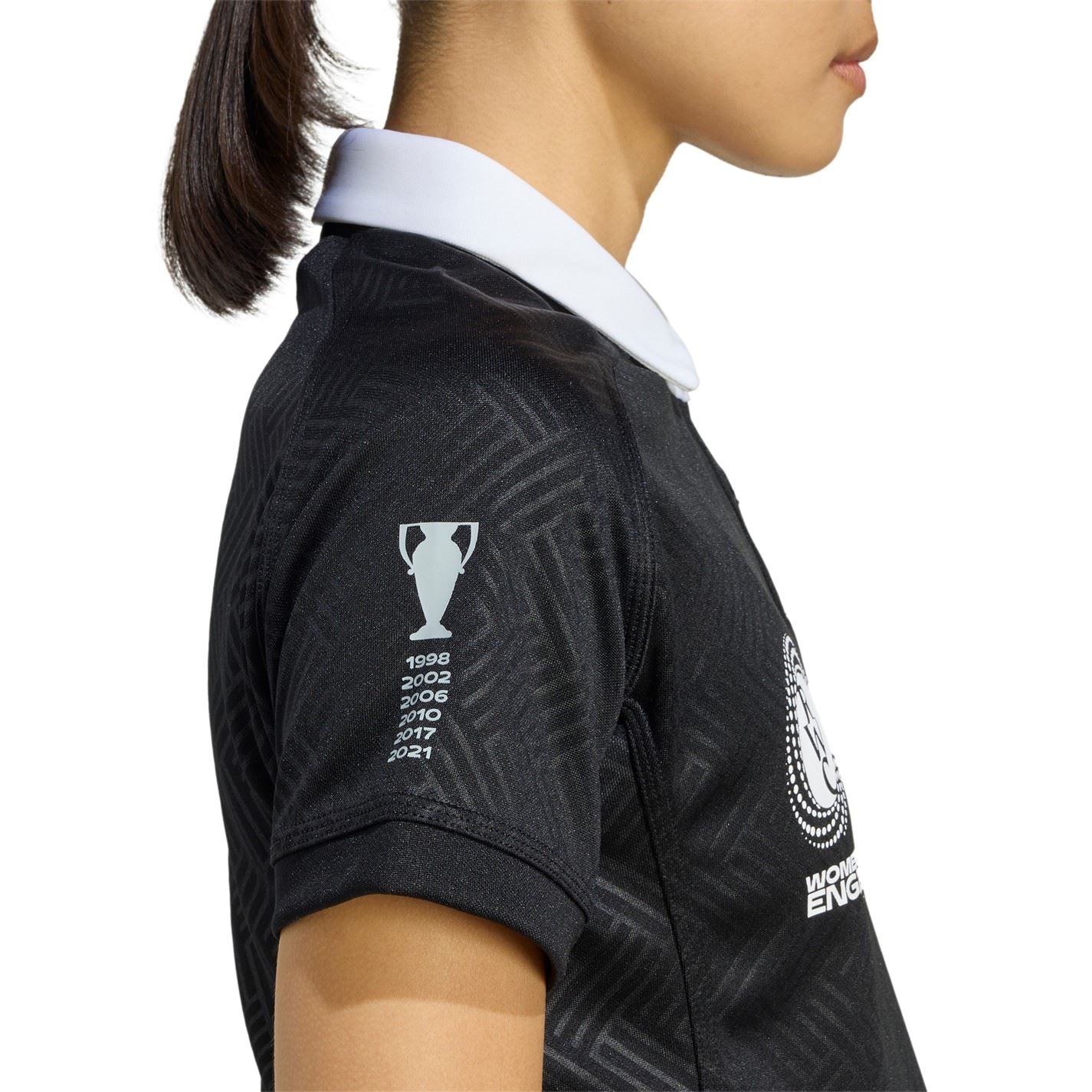 adidas Womens Black Ferns World Cup Home Shirt 2025