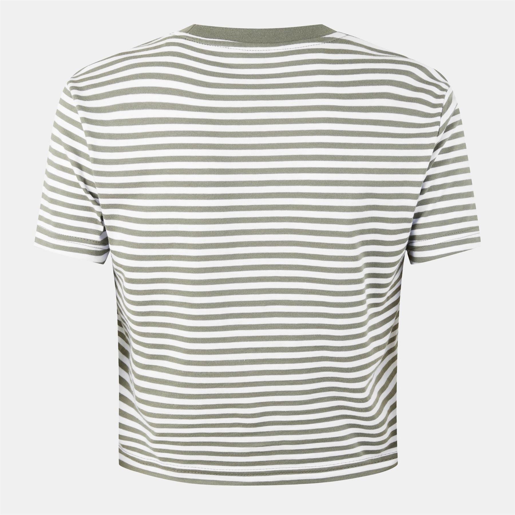 Jack Wills Striped Cropped Crew Neck T-Shirt