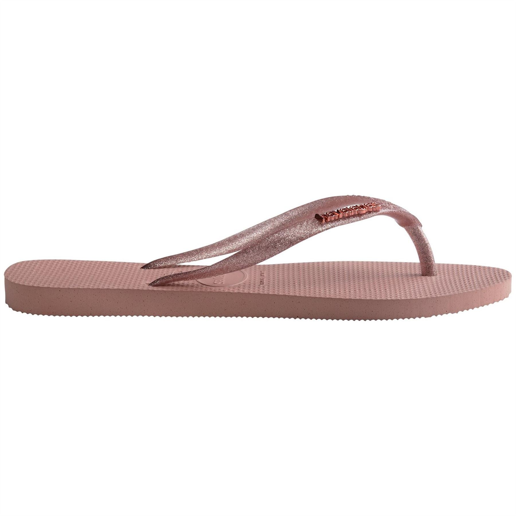 Havaianas Slim Textured Flat Heel Flip Flops