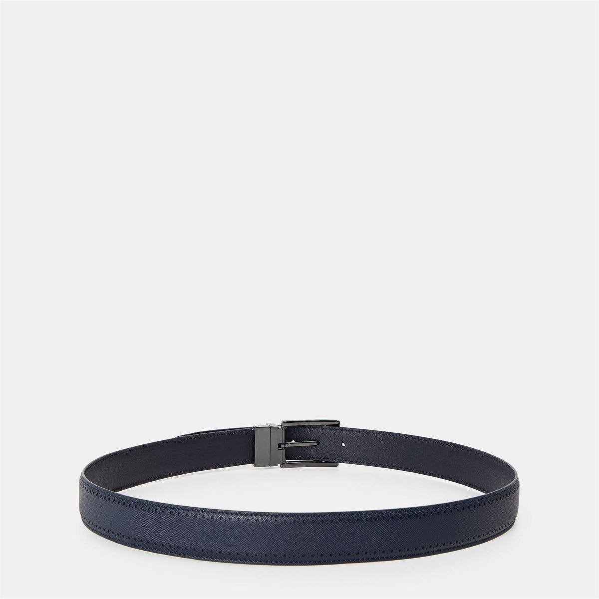 Ted Baker Leather Belt Set with Pin Buckle