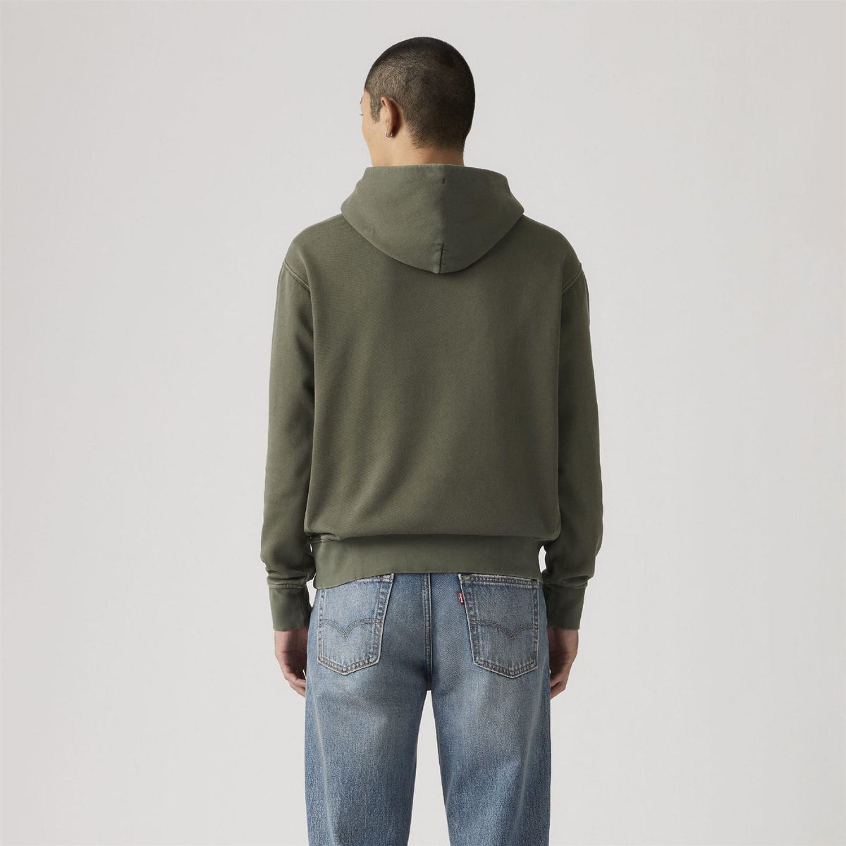 Levis Hooded Neck Drop Shoulder Sweatshirt with Kangaroo Pocket