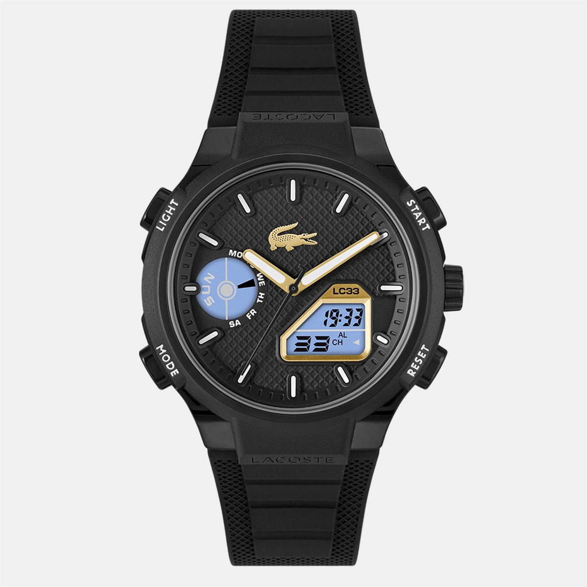 Lacoste Watches Mens Lc33 Silicone Strap Watch