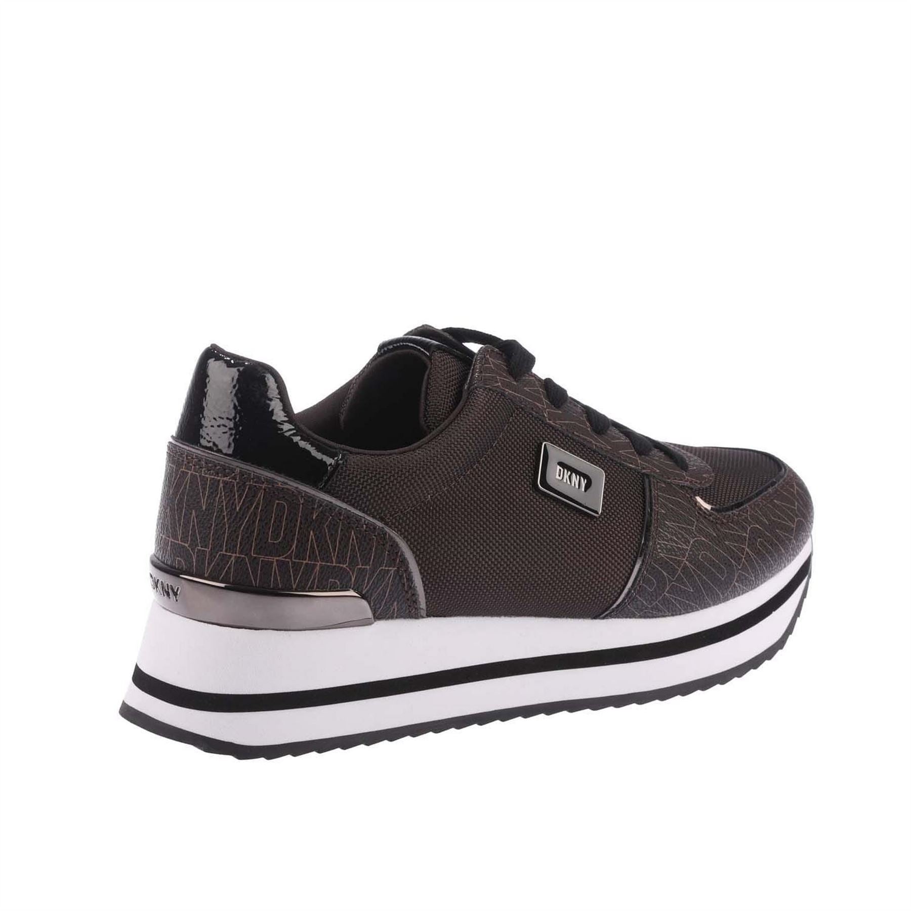 DKNY Lace Up Wedge Trainers