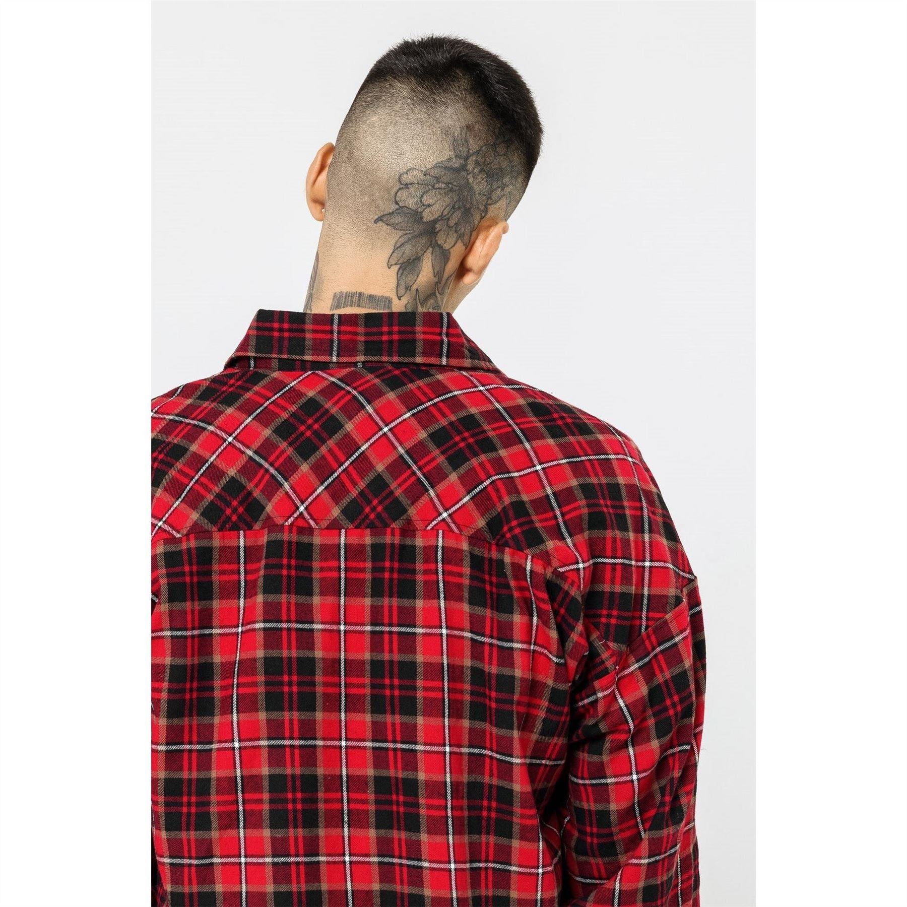 Good For Nothing Check Flannel Shirt Red