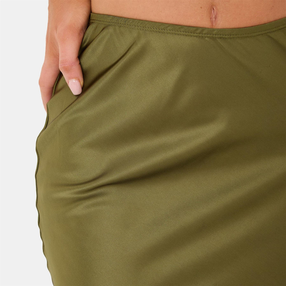 I Saw It First Bias Cut Satin Skirt
