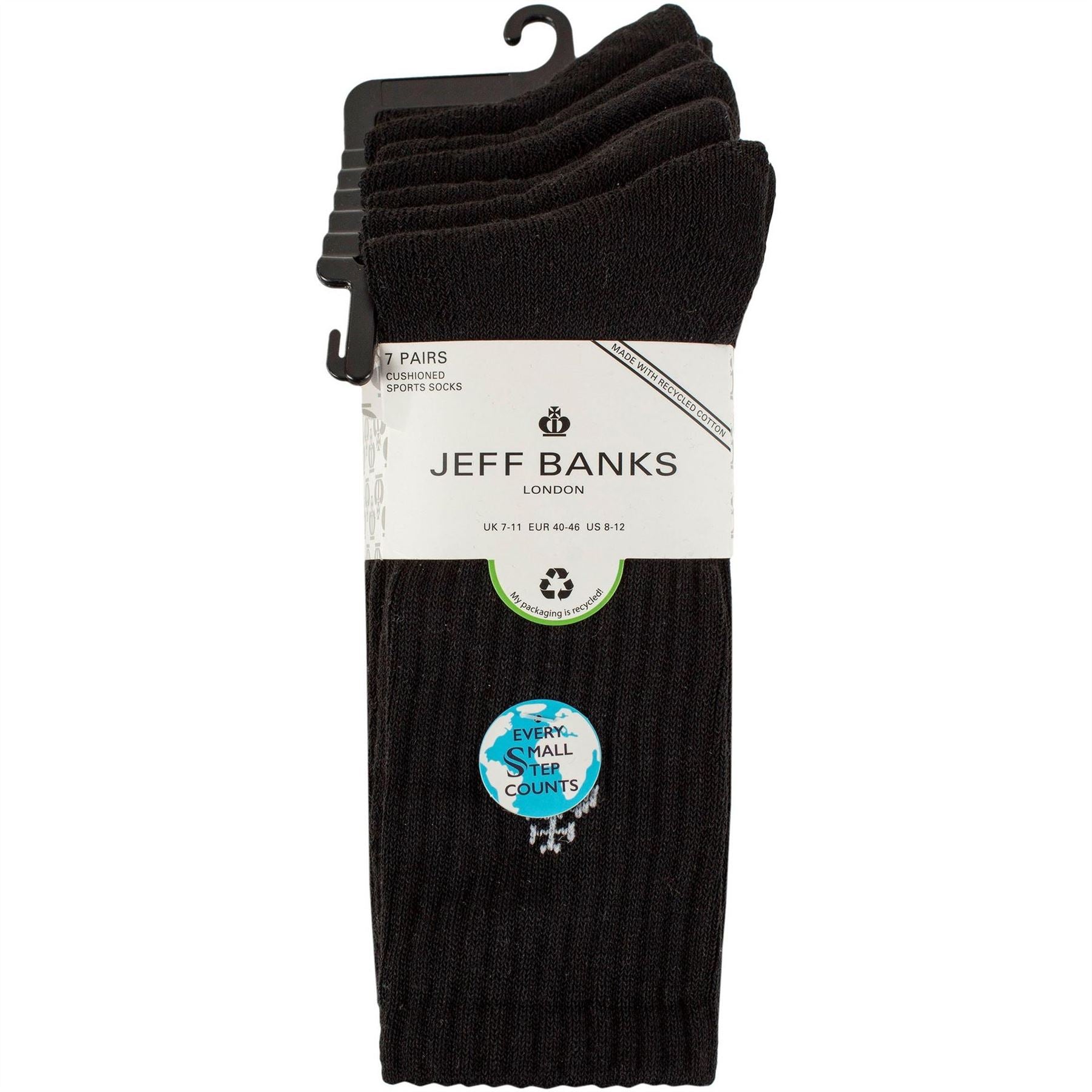 Jeff Banks 7 Pack Sport Crew Socks