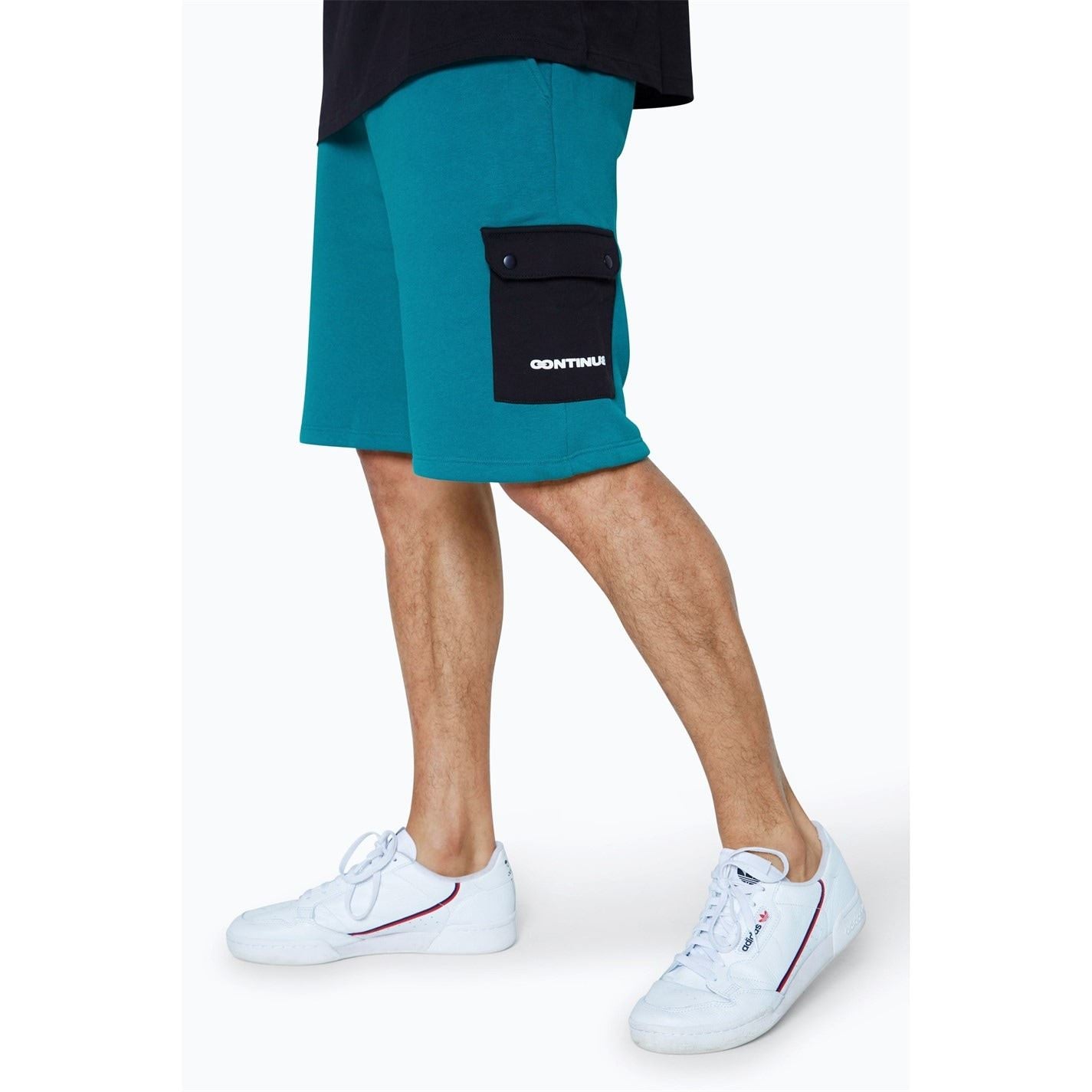 Hype Cargo Solid Patterned Shorts