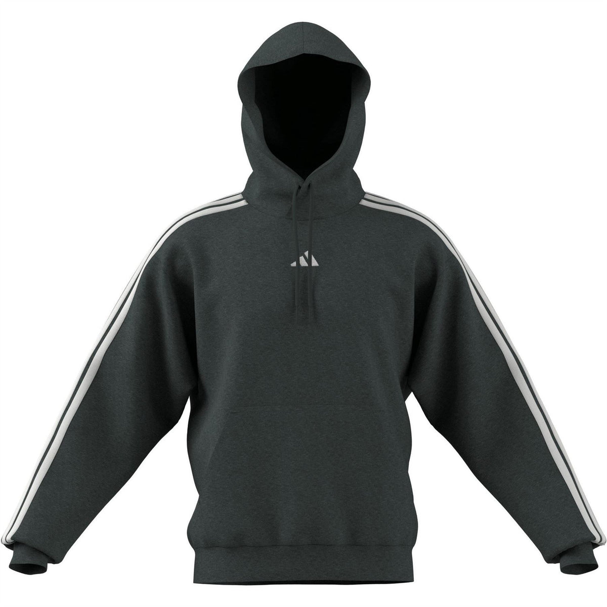 adidas Mens Fleece 3 Stripes Hoodie