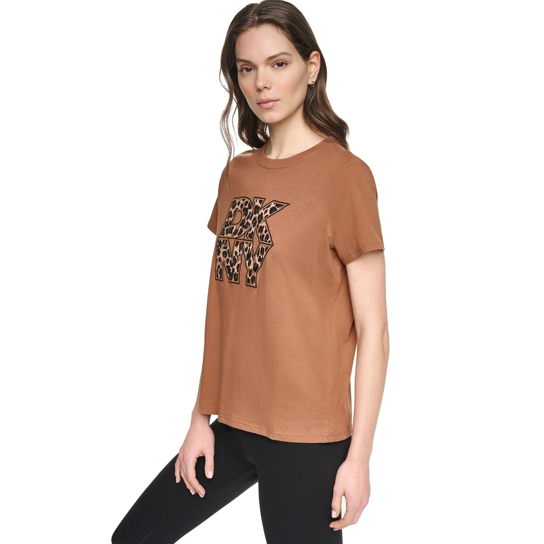 DKNY Leopard Logo T Ld64