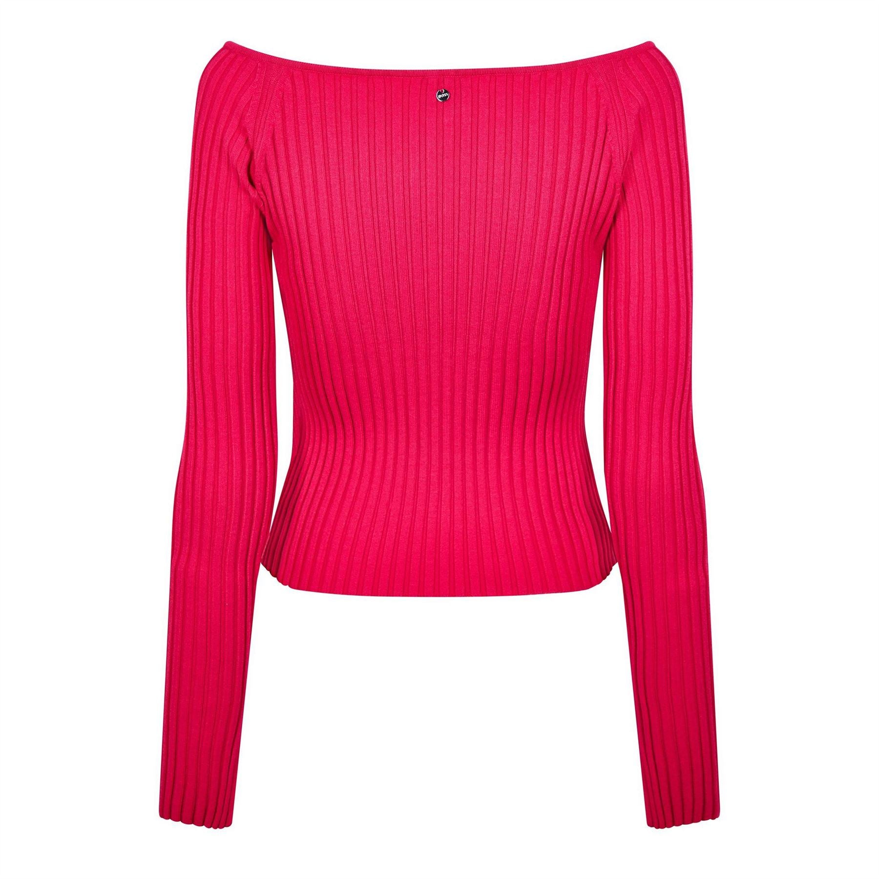 Boss Off-The-Shoulder Slim Fit Sweater