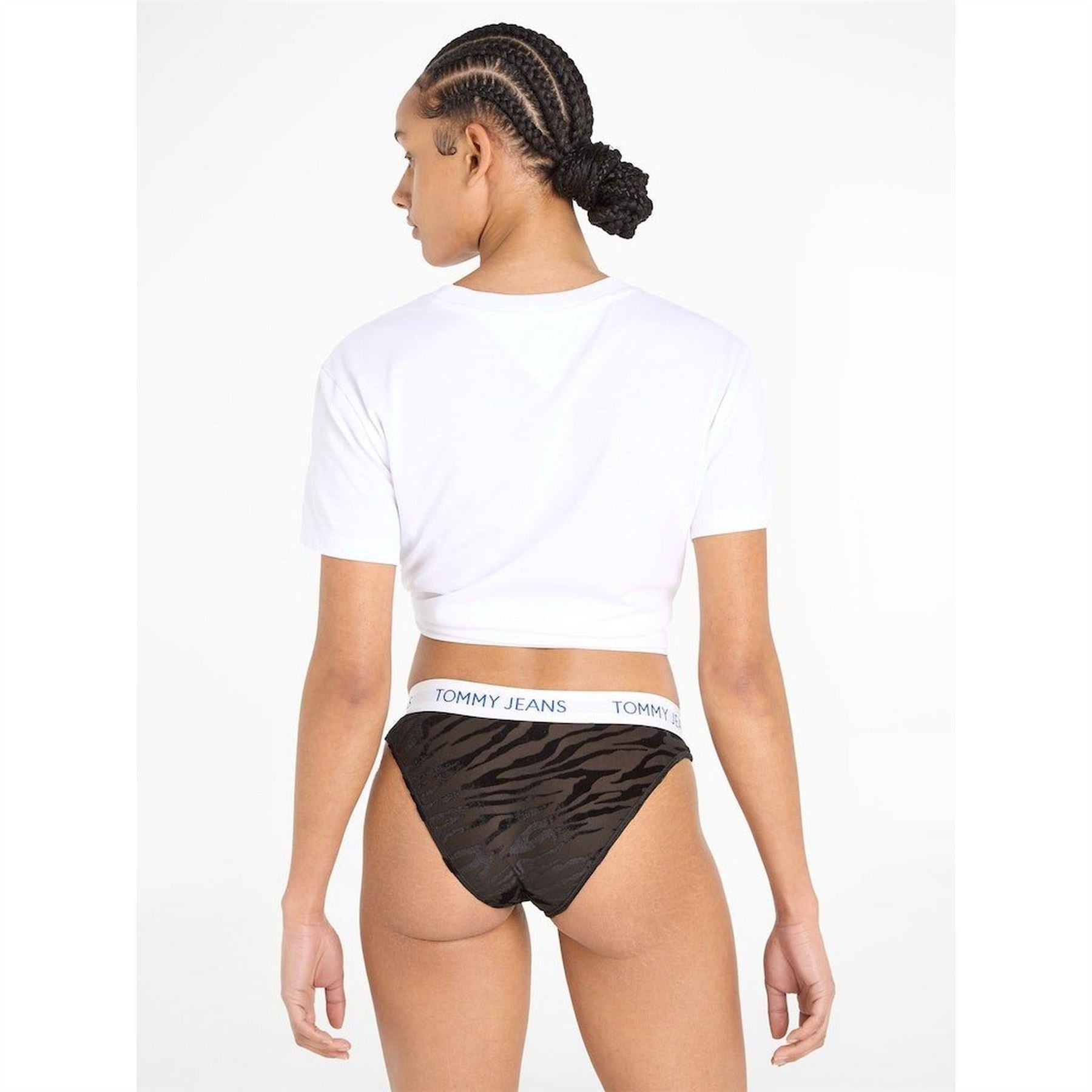 Tommy Hilfiger Zebra Patterned Thong