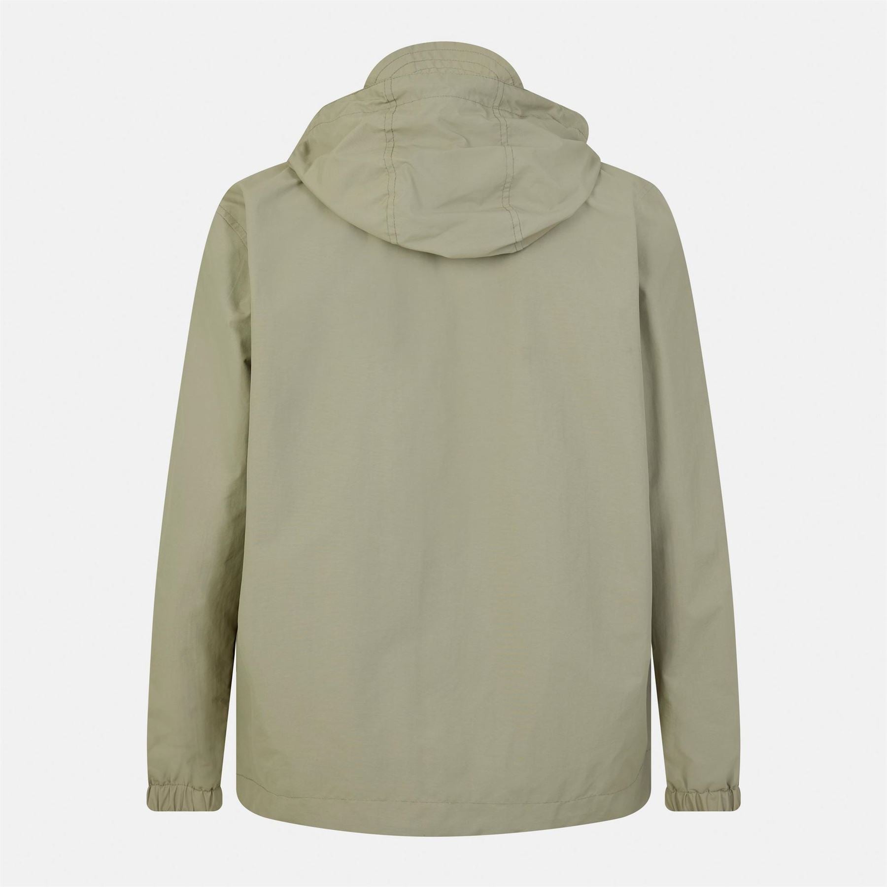 Lyle and Scott Zip Through Cotton Wind Resistant Long Sleeve Hooded Rain Anorak