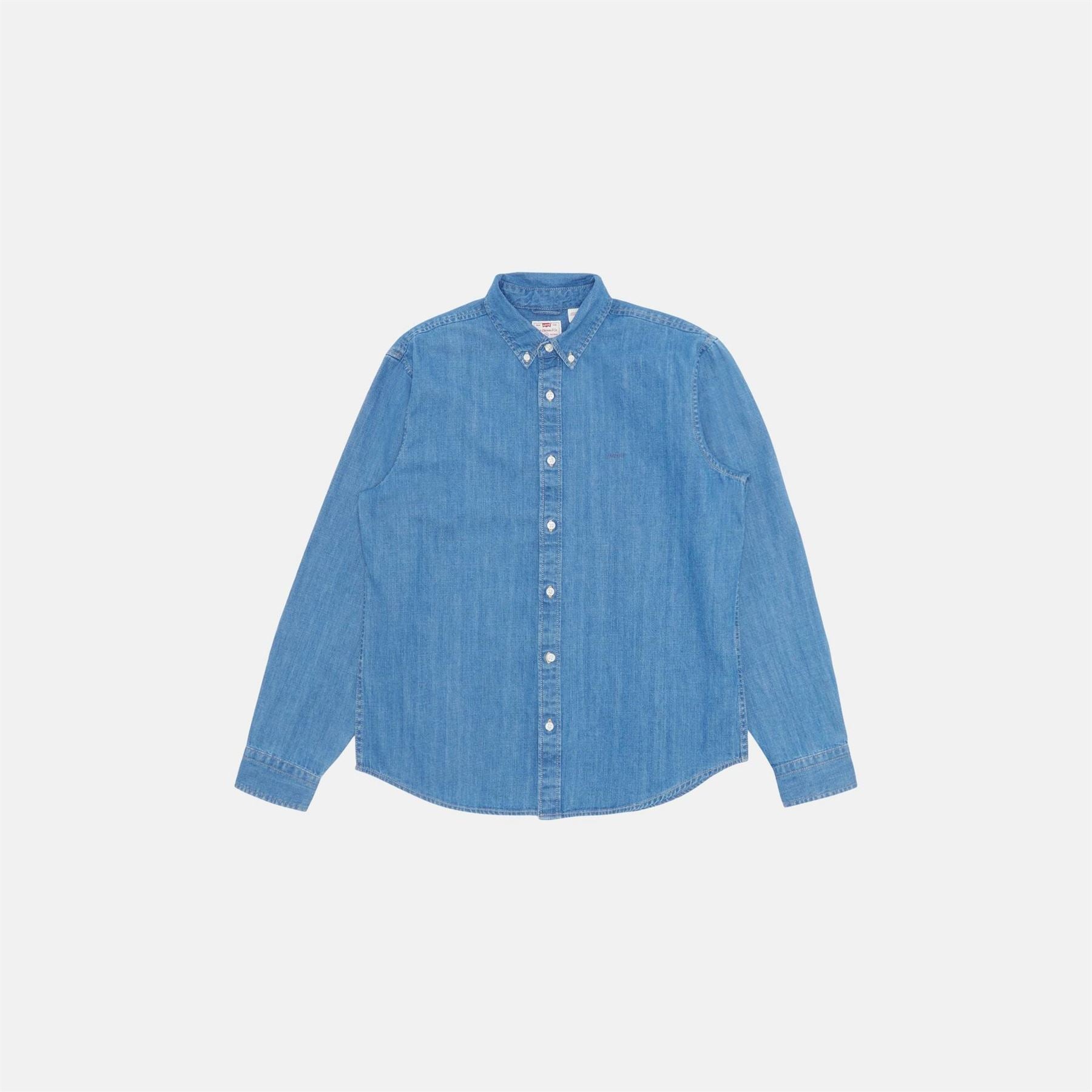 Levis Authentic Button Down Woodrow Long Sleeve Denim Shirt