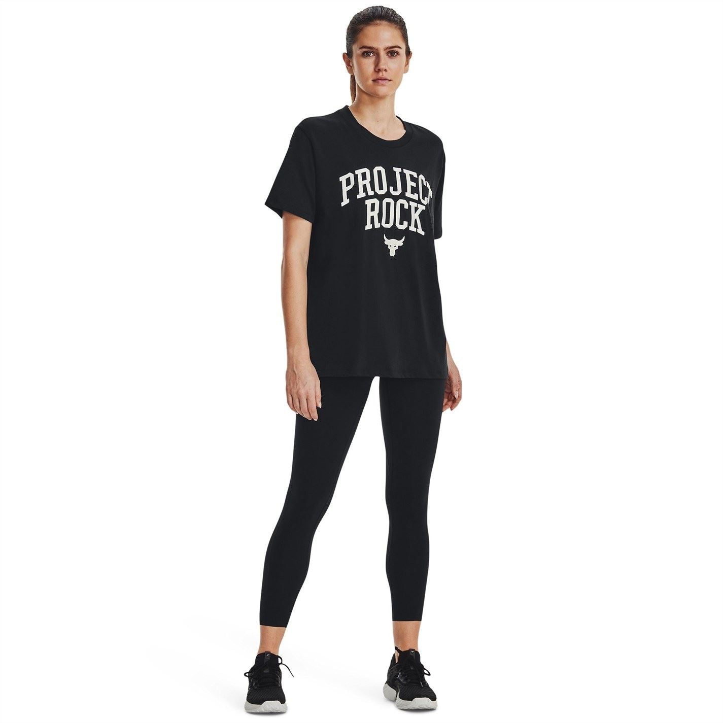 Under Armour Womens Project Rock Heavyweight Campus T-Shirt