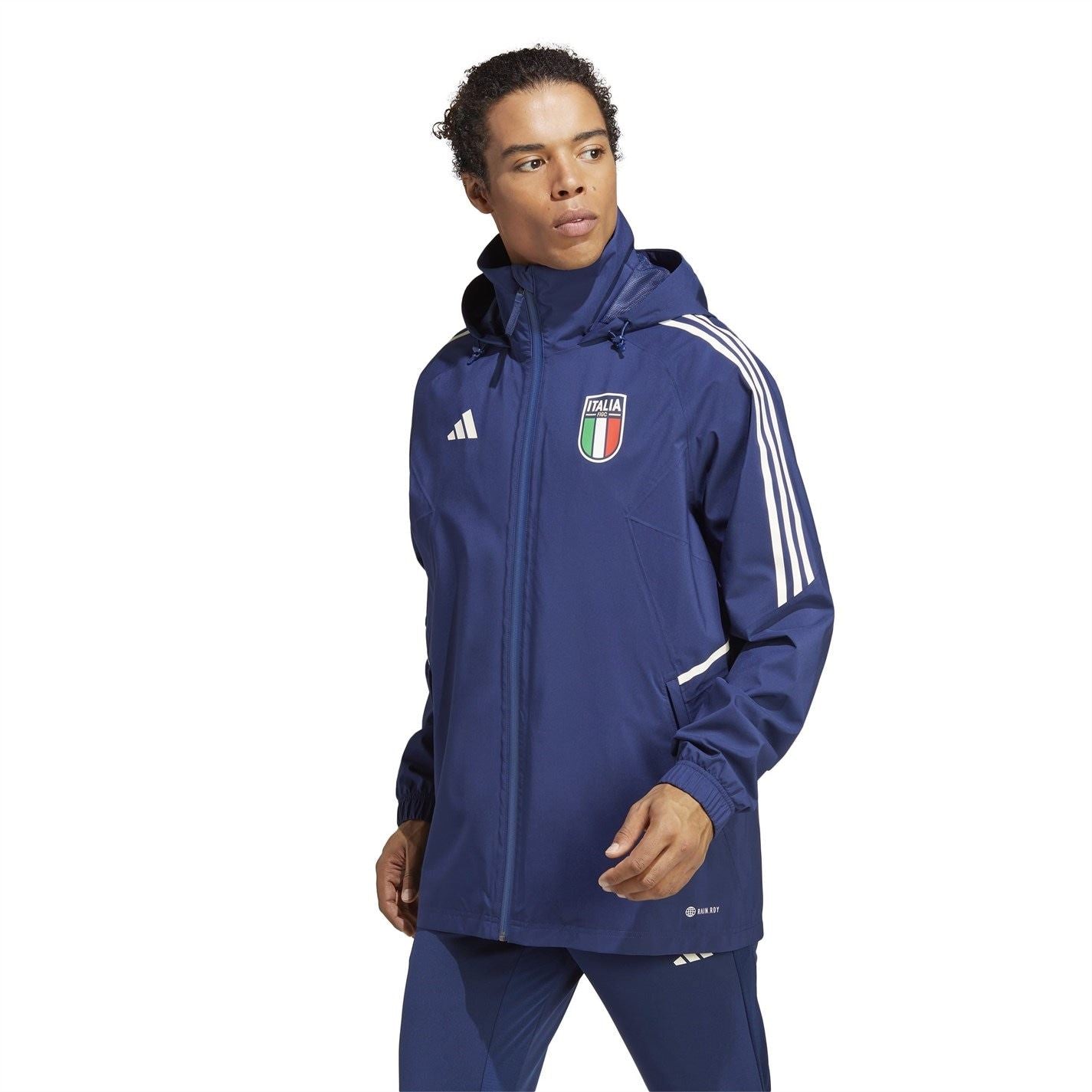 adidas Figc Hooded Windbreaker Jacket
