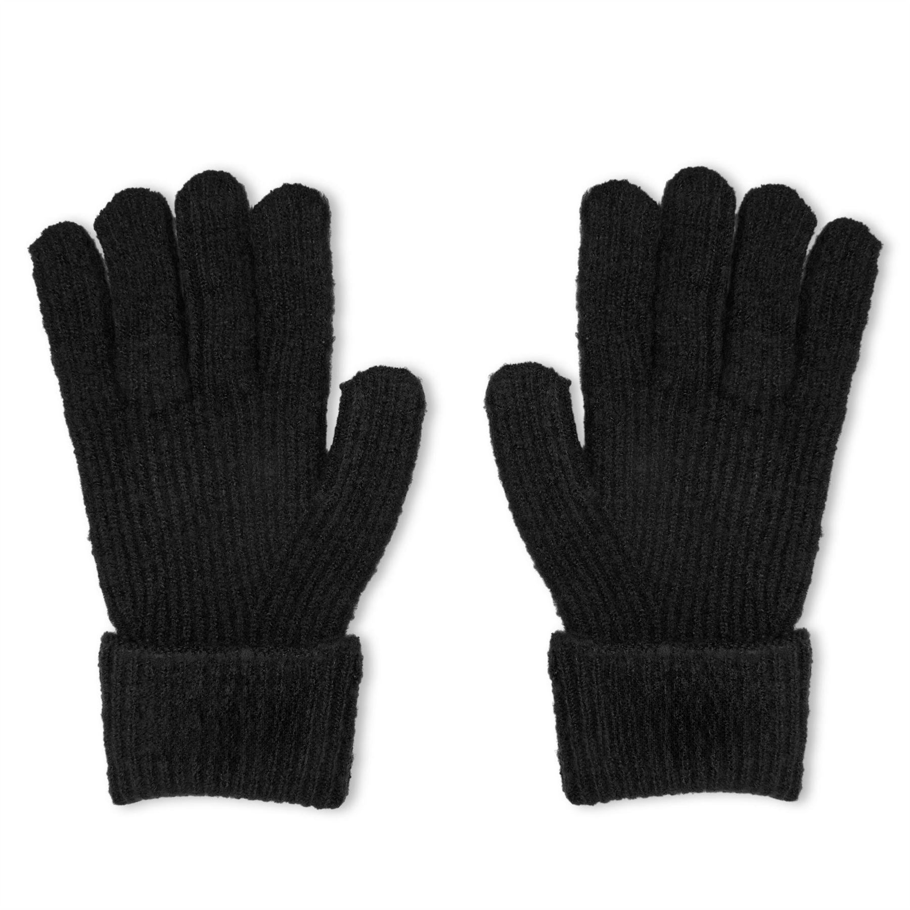 Jack Wills Adults Knitted Fleece Gloves