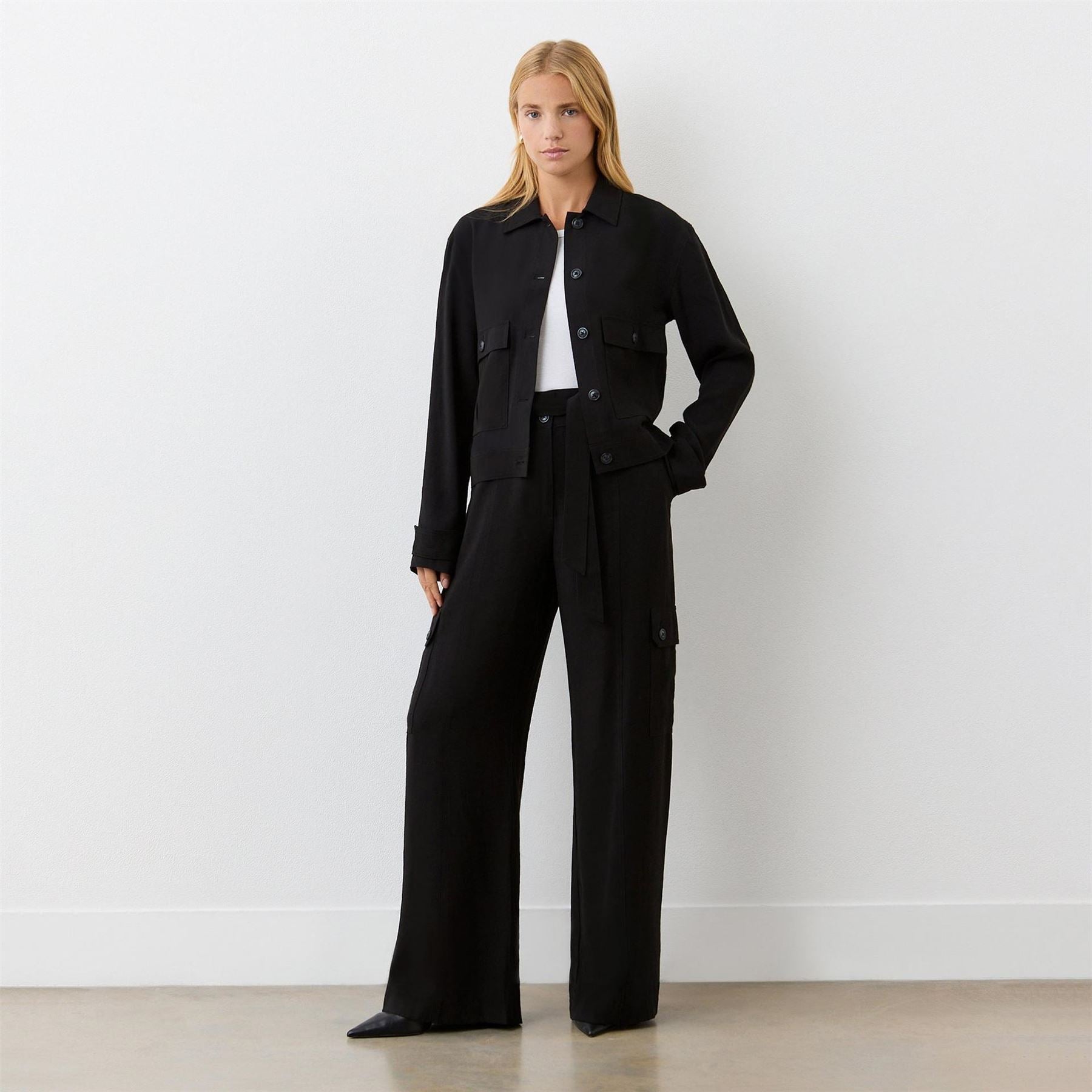 Finery Double Flap Pocket Overshirt
