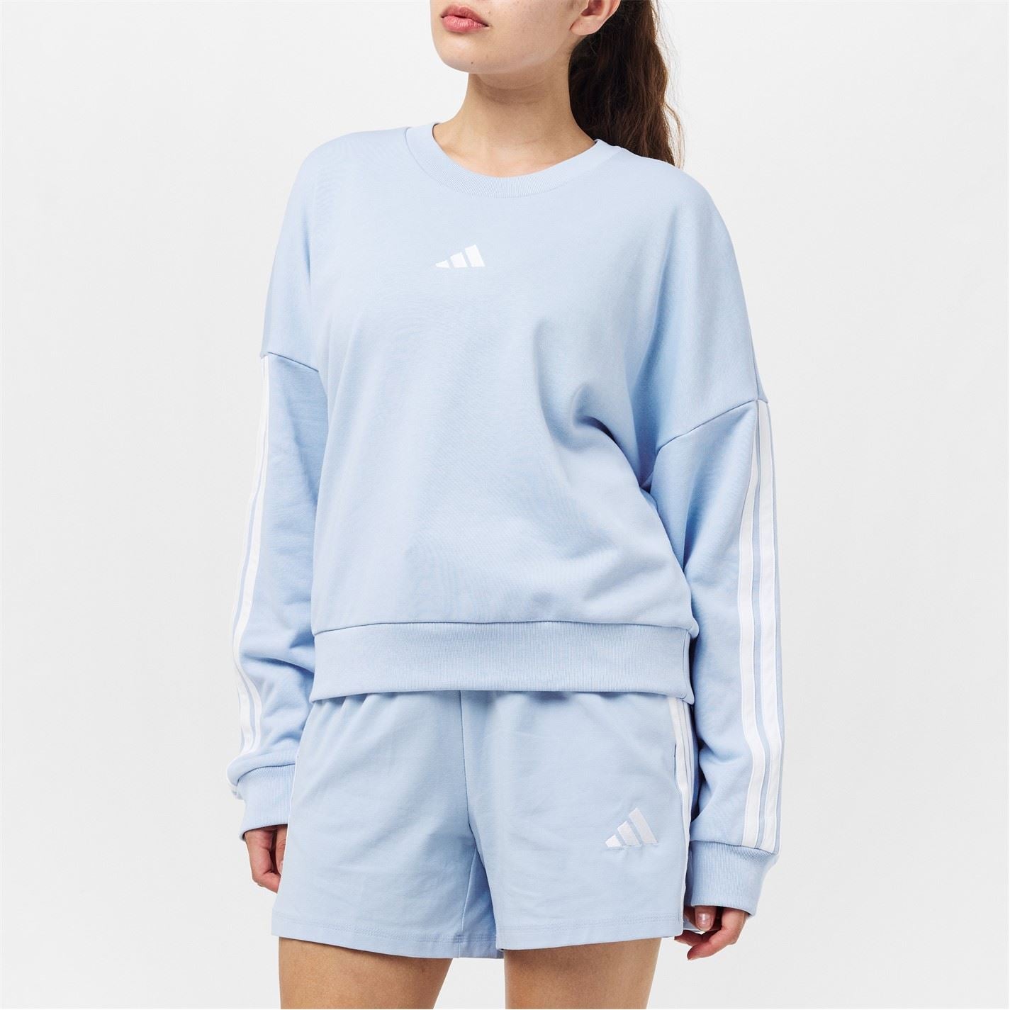 adidas Womens Studio Lounge 3 Stripes Sweatshirt