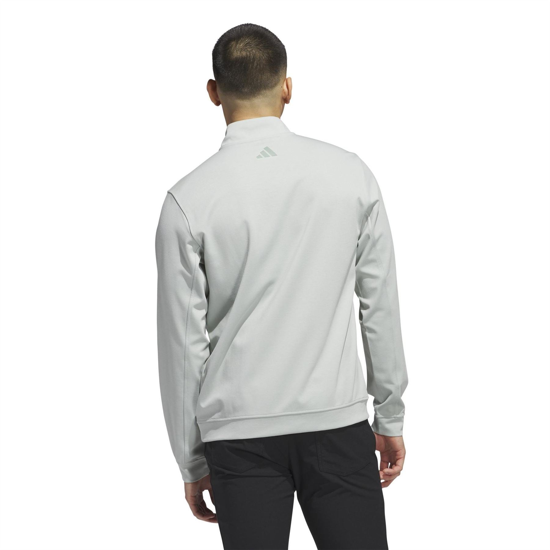 adidas Elevated Zip Neck Long Sleeve Sweatshirt