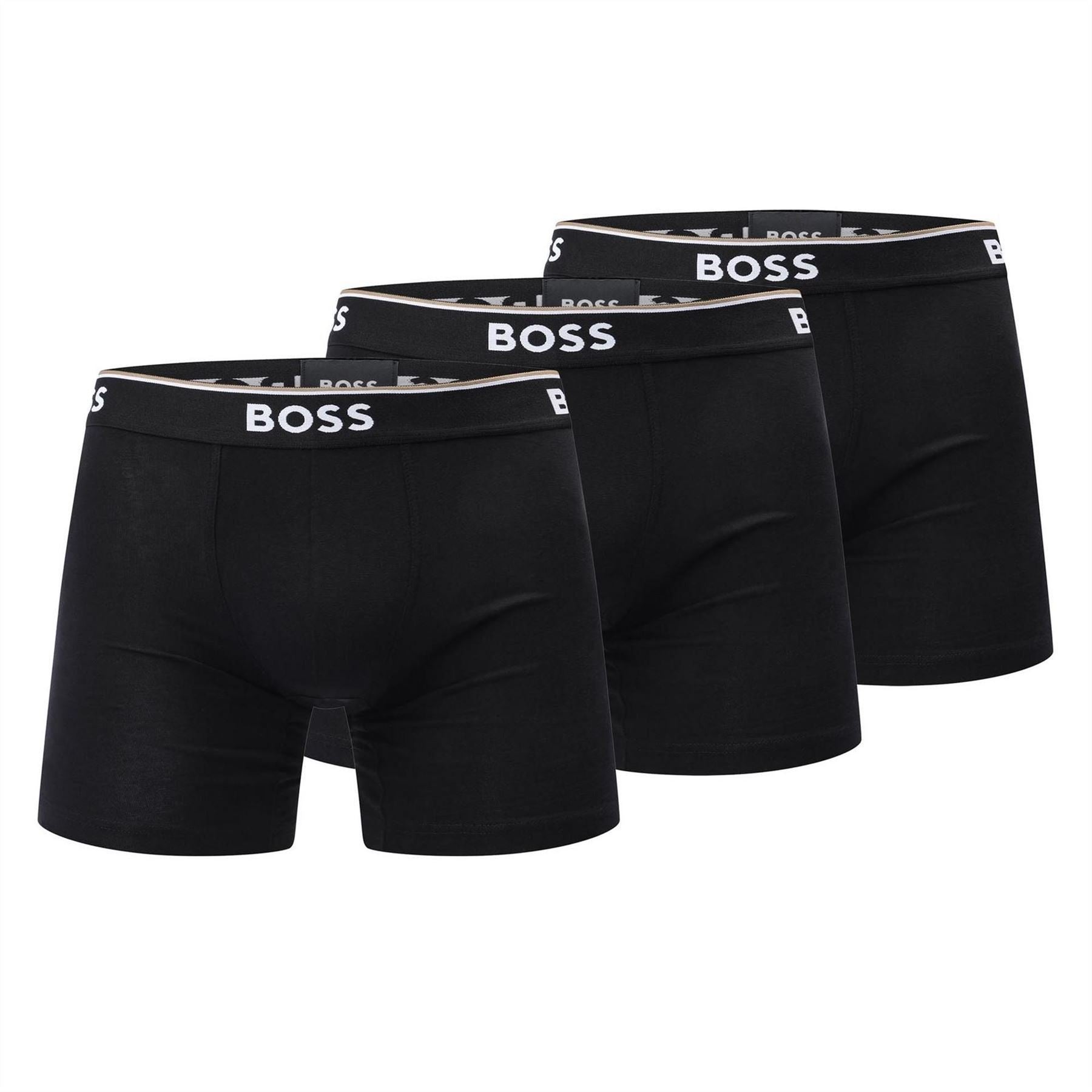 Boss Pack Of Long Stretch Cotton Boxer Briefs