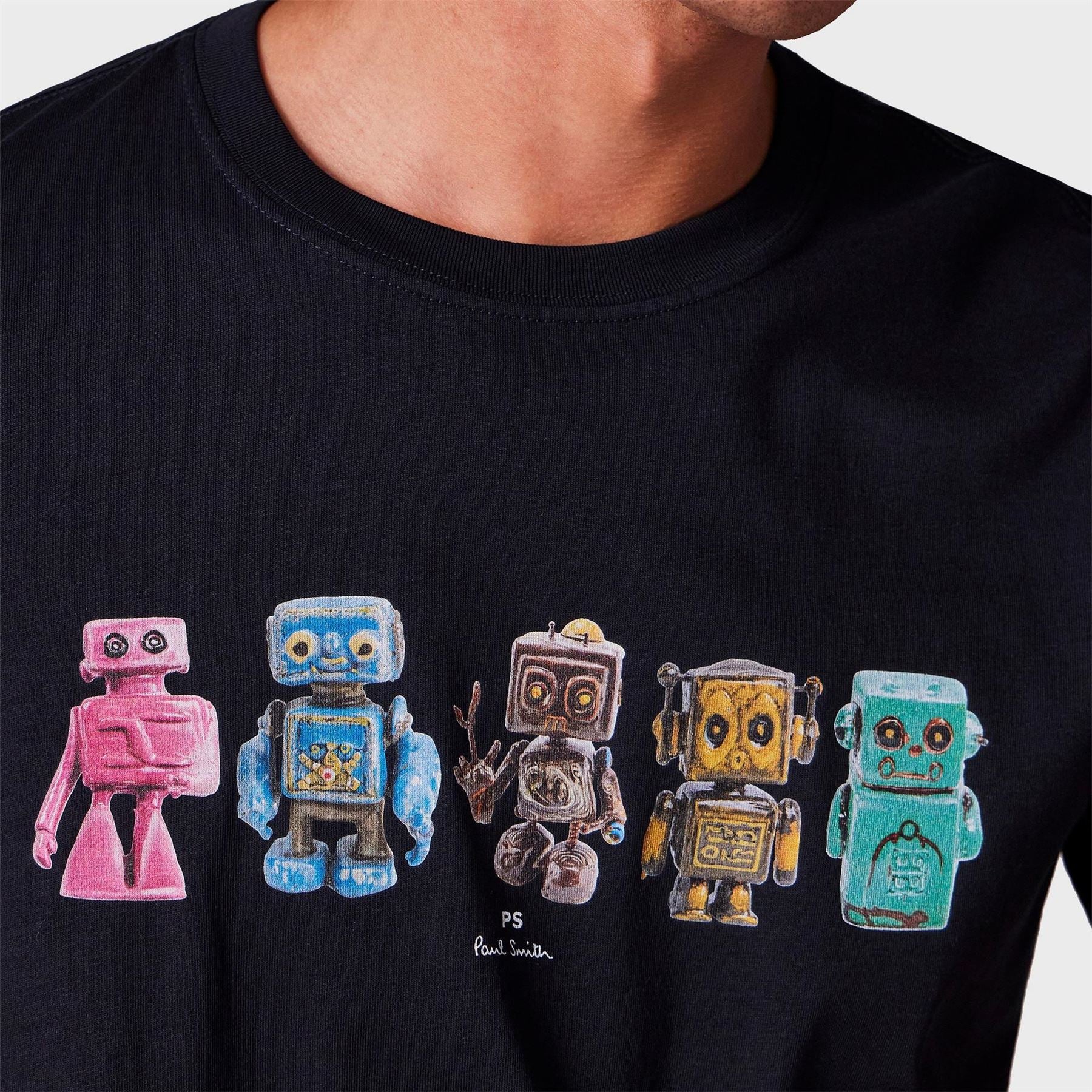 PS Paul Smith Robot Graphic Print T Shirt