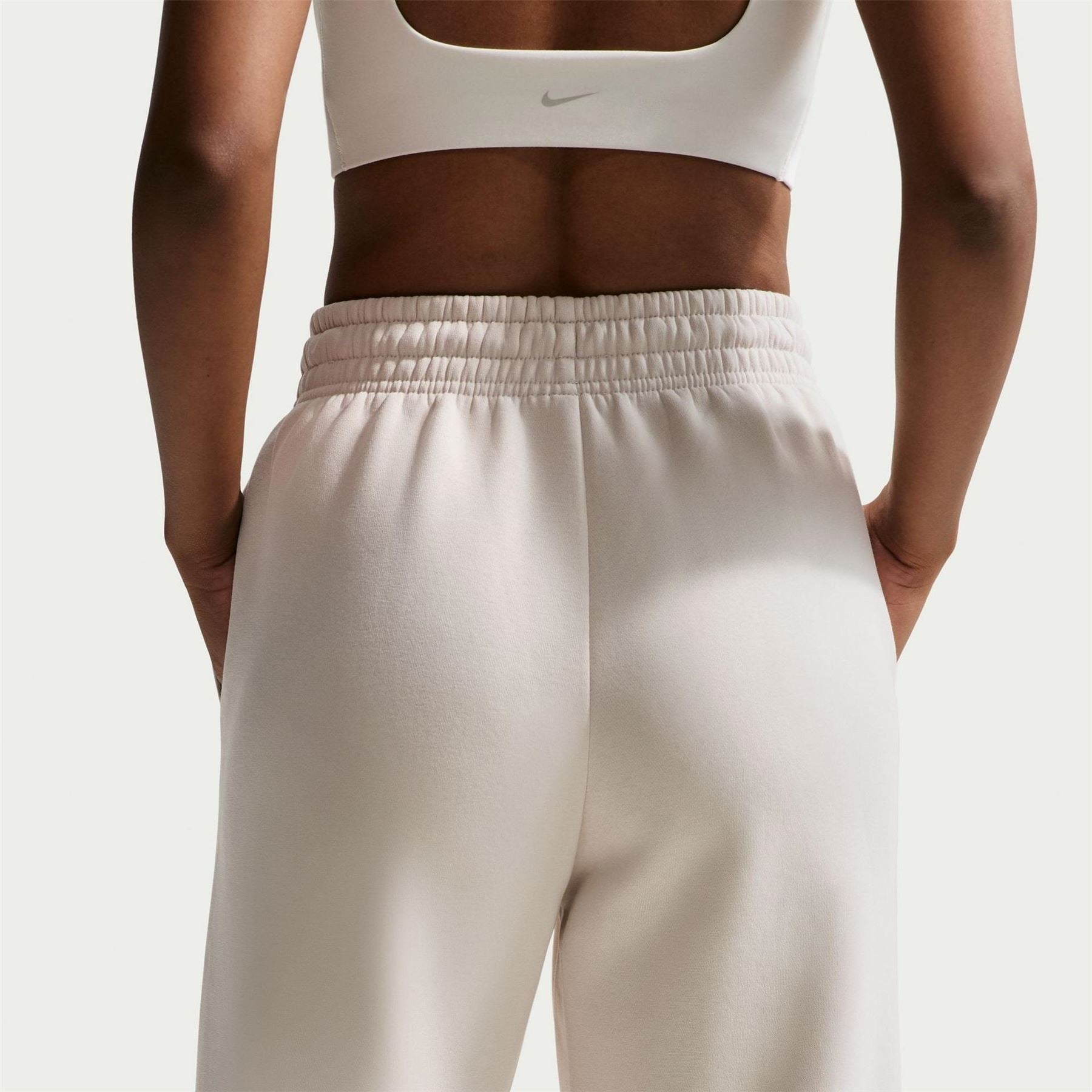 Nike Chenille Solid Patterned Wide Leg Sweatpants