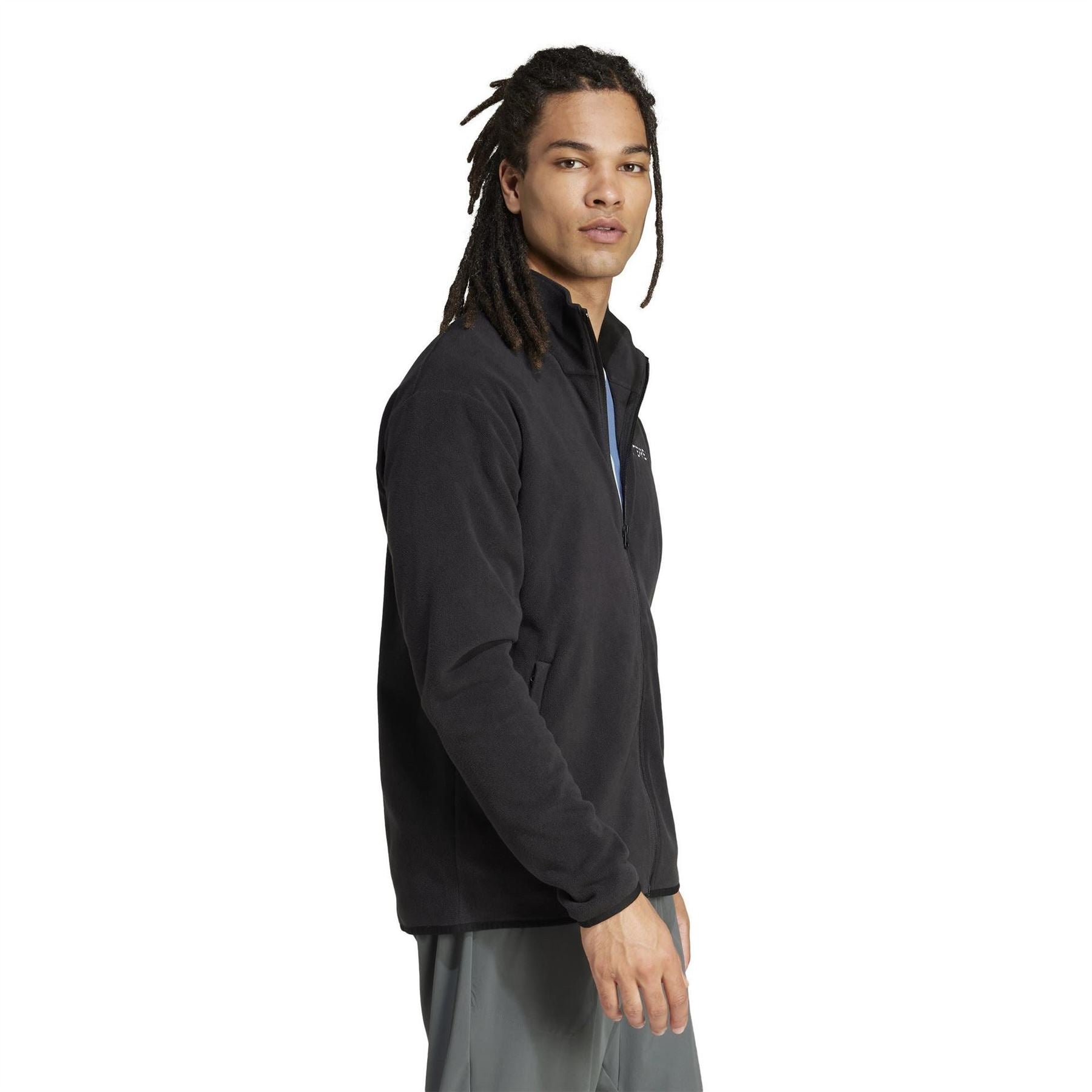 adidas Mens Multi Essentials Full Zip Fleece Jacket