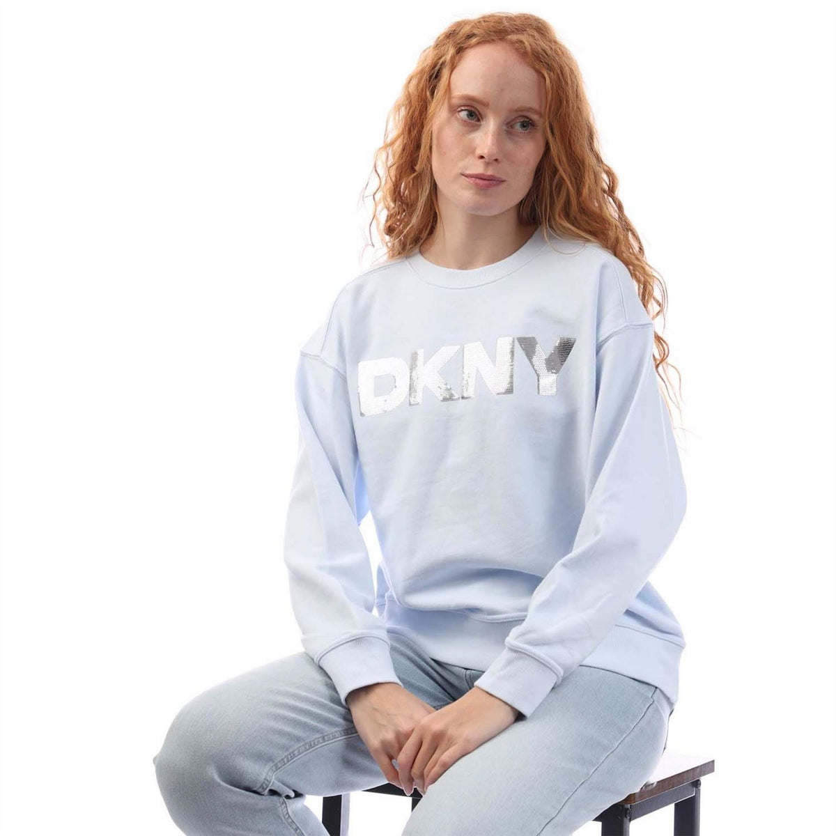 DKNY Sequin Logo Sweatshirt