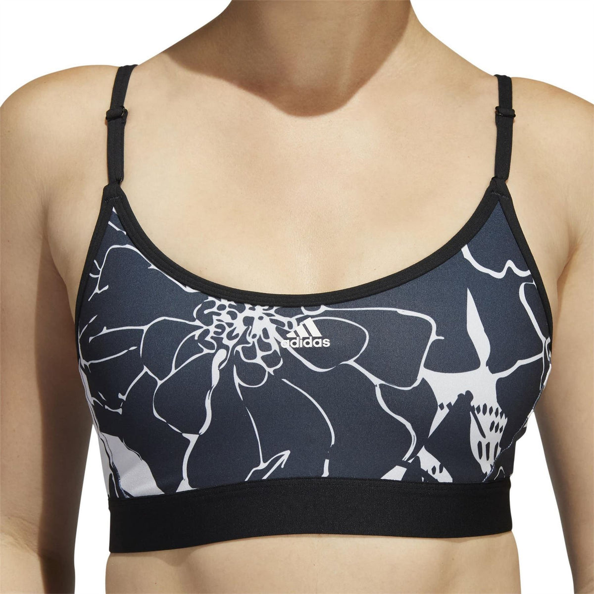 adidas Womens Flower Print Low Impact Sports Bra