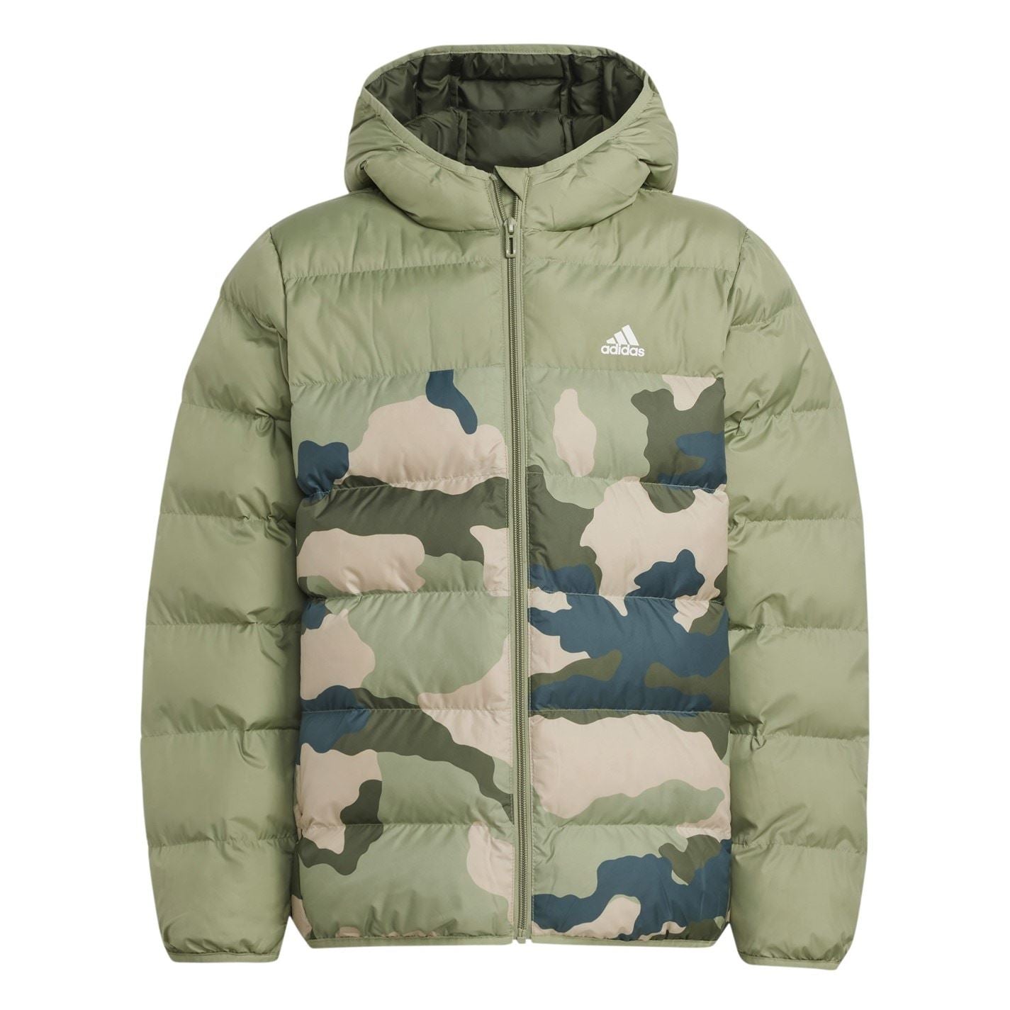 adidas Jr Aop Hooded Puffer Jacket
